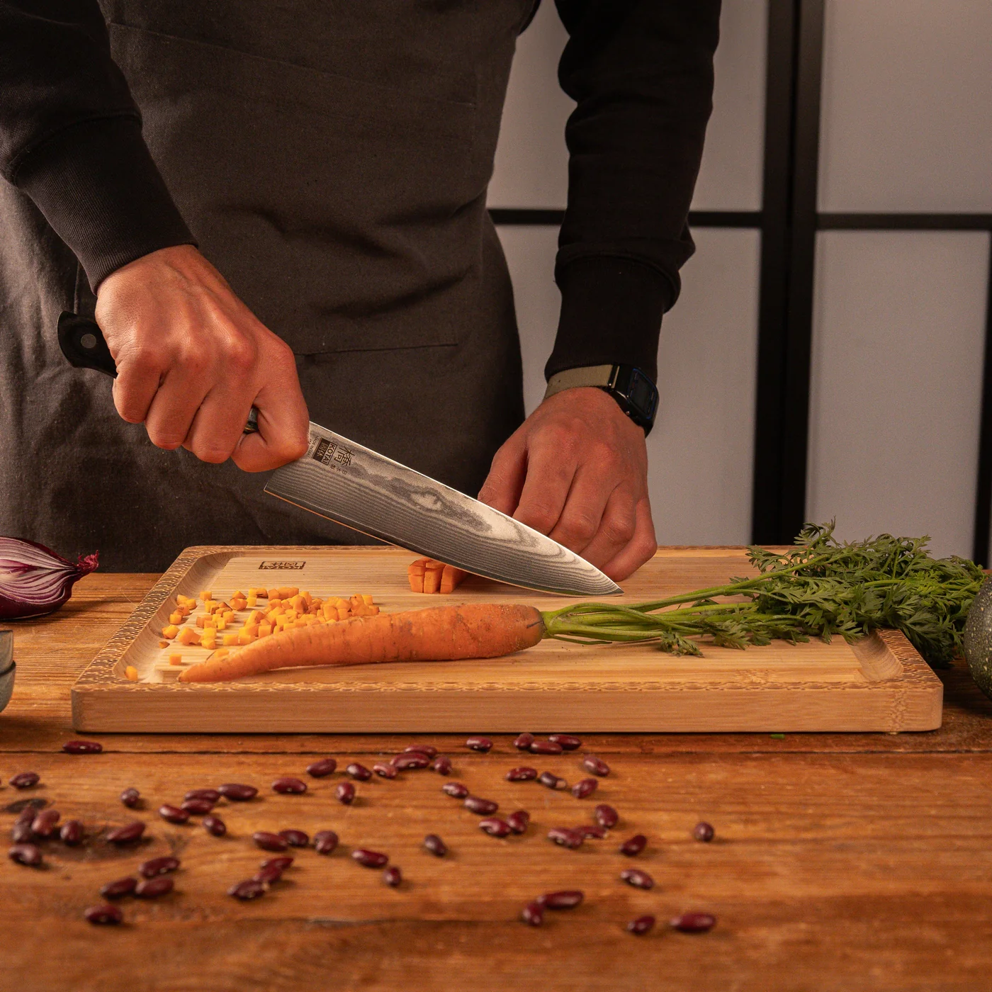 Collection Hashi Damas - Couteau de Chef Gyuto - 20cm - Image 4
