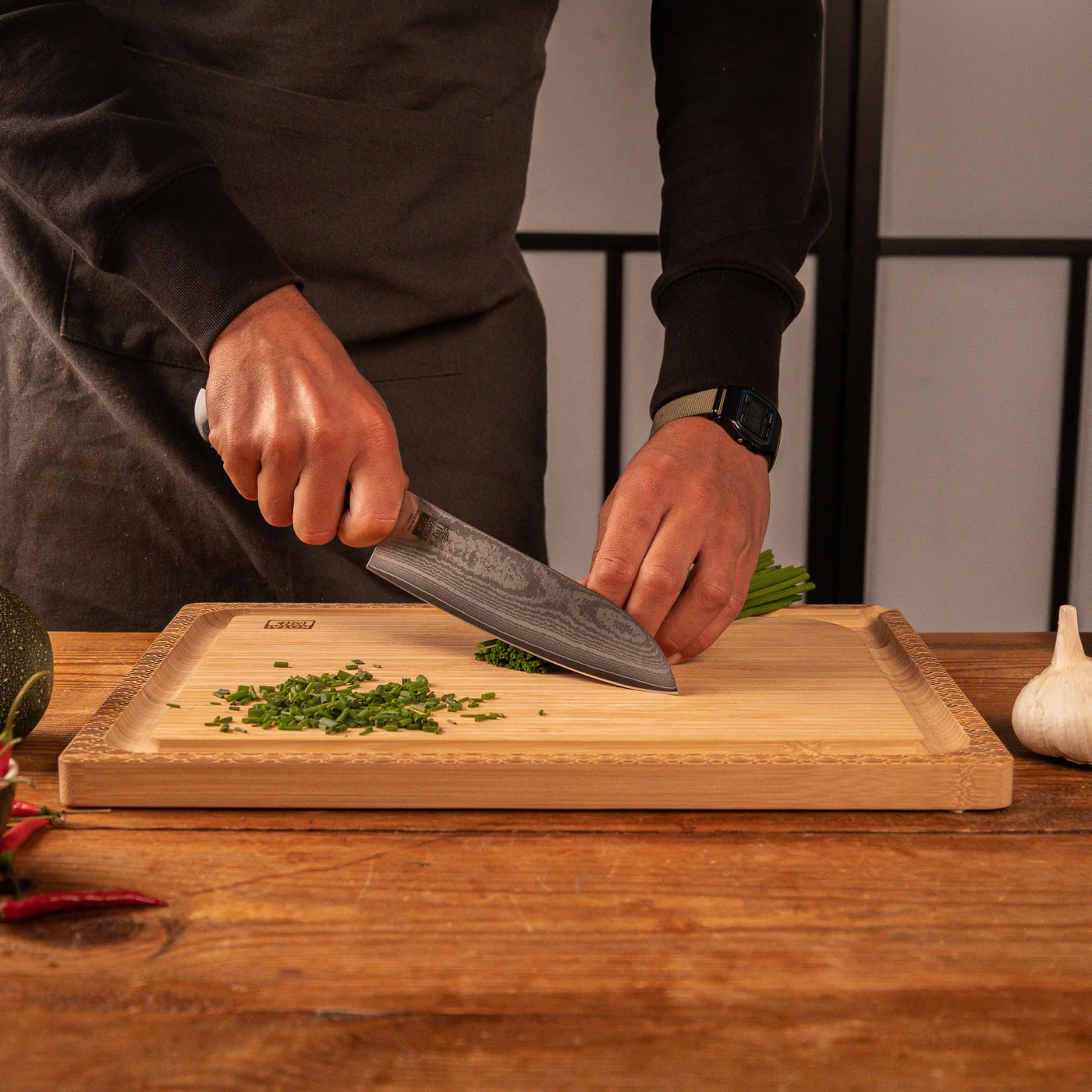 Collection Hashi Damas - Couteau Santoku - 18cm - Image 3