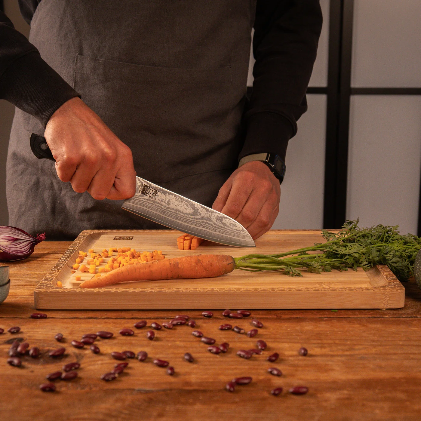 Collection Hashi Damas - Couteau Santoku - 18cm - Image 5