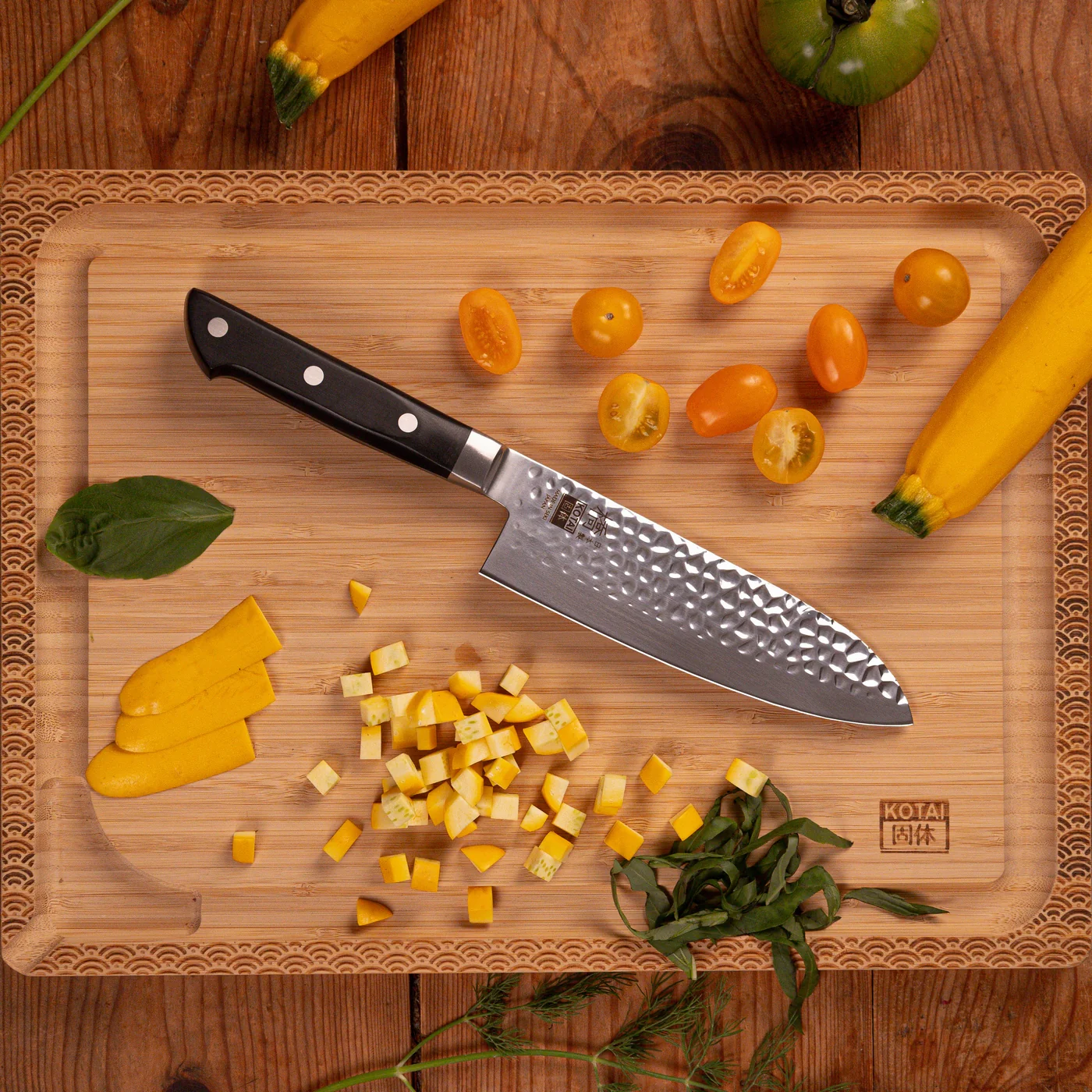 Collection Hashi Tsuchime - Couteau Santoku - 16cm - Image 2