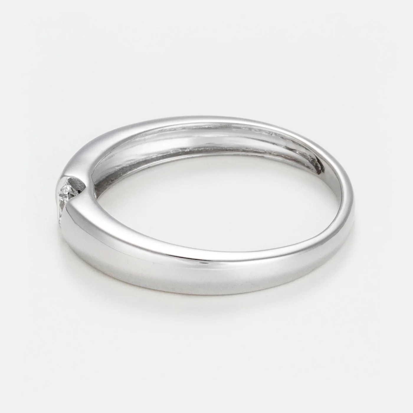 Bague "Solitaire Calabria" Diamants: 0,19/1 - Or Blanc 375/1000 - Image 2