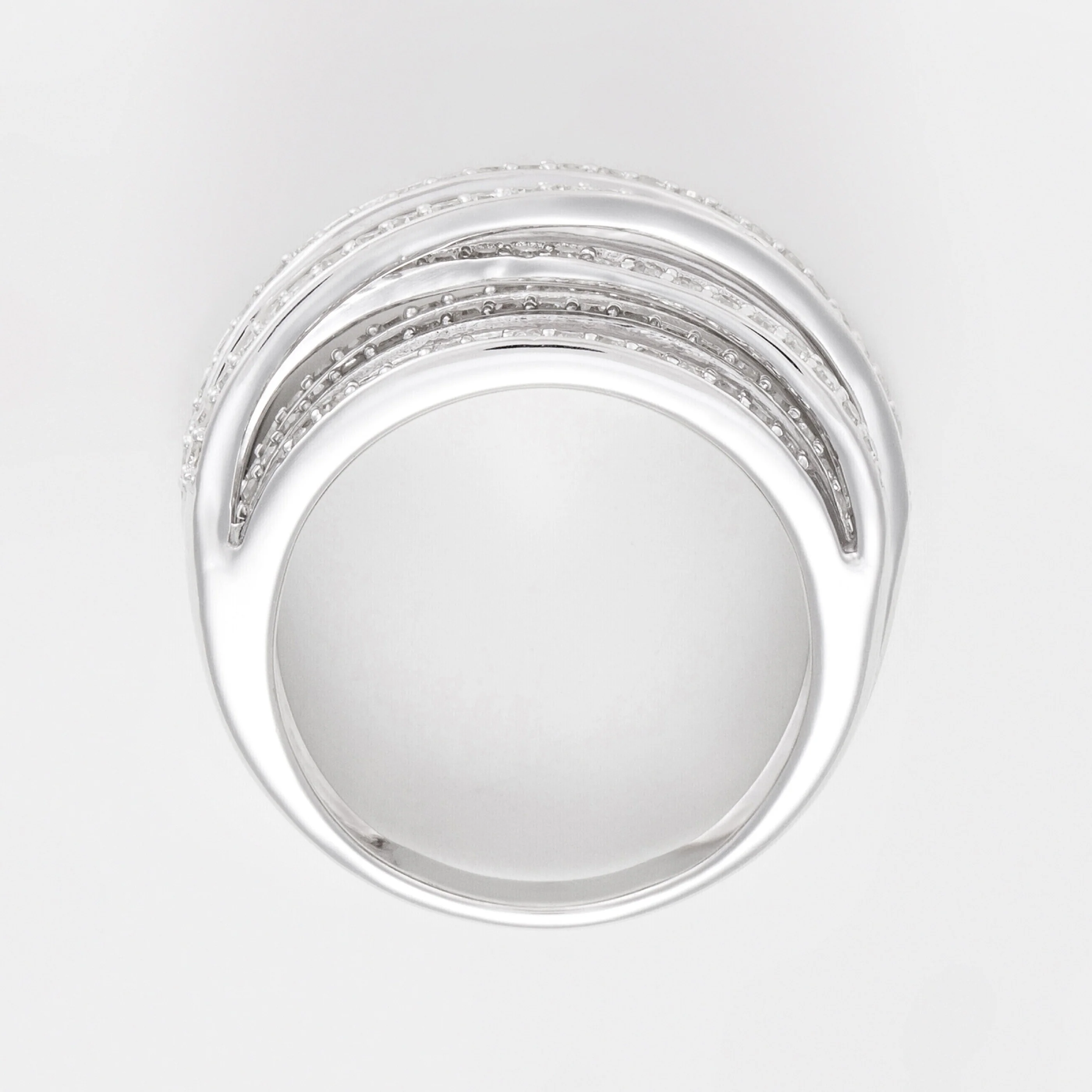 Bague "New Entrelacs Candides" Diamants 0,99Ct/165 - Or Blanc 375/1000 - Image 4