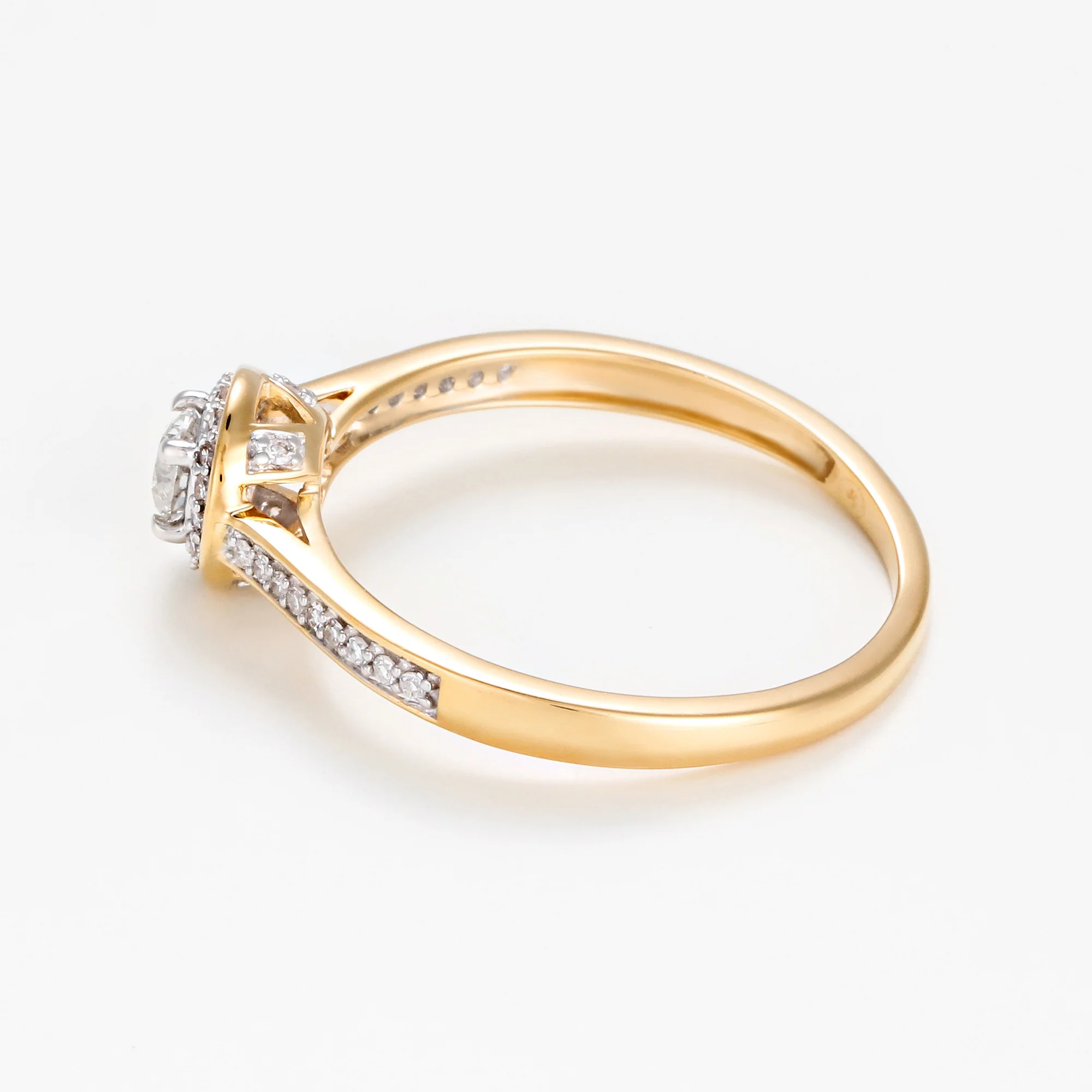 Bague "Brillant Somptueux" Diamant: 0,12Ct/38 & 0,18/1 - Image 2