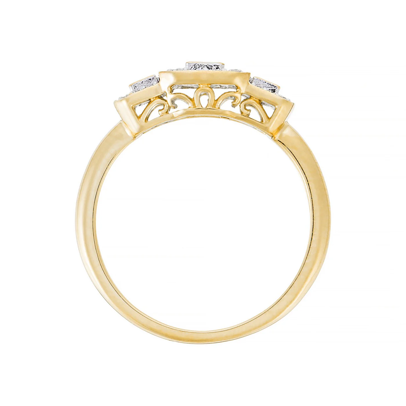 Bague "Les Princesses"Diamant : 0,25Ct/38 - Or Jaune 750/1000 - Image 3