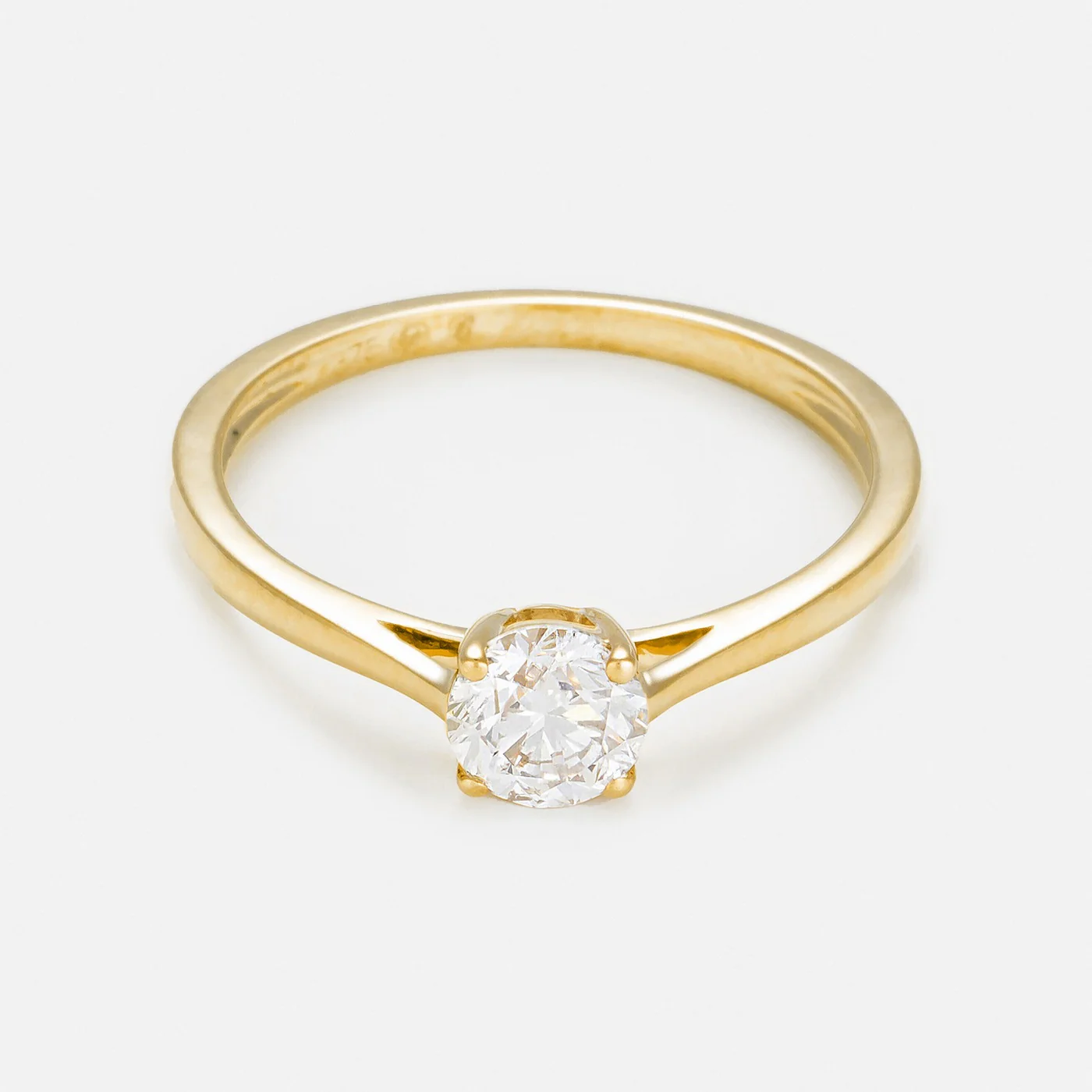 Bague "Solitaire Impérial 0,5" D0,5Ct/1 - Or Jaune 375/1000 - Image 2