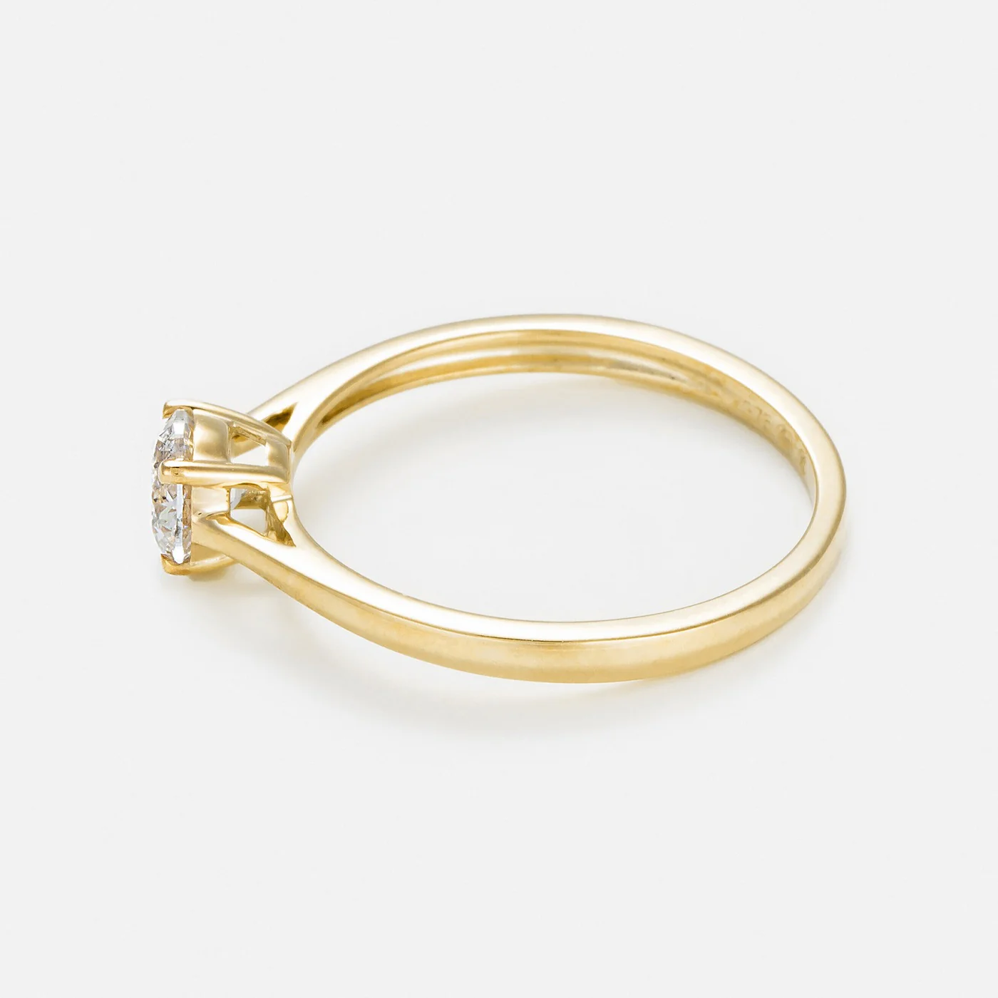 Bague "Solitaire Impérial 0,5" D0,5Ct/1 - Or Jaune 375/1000 - Image 3