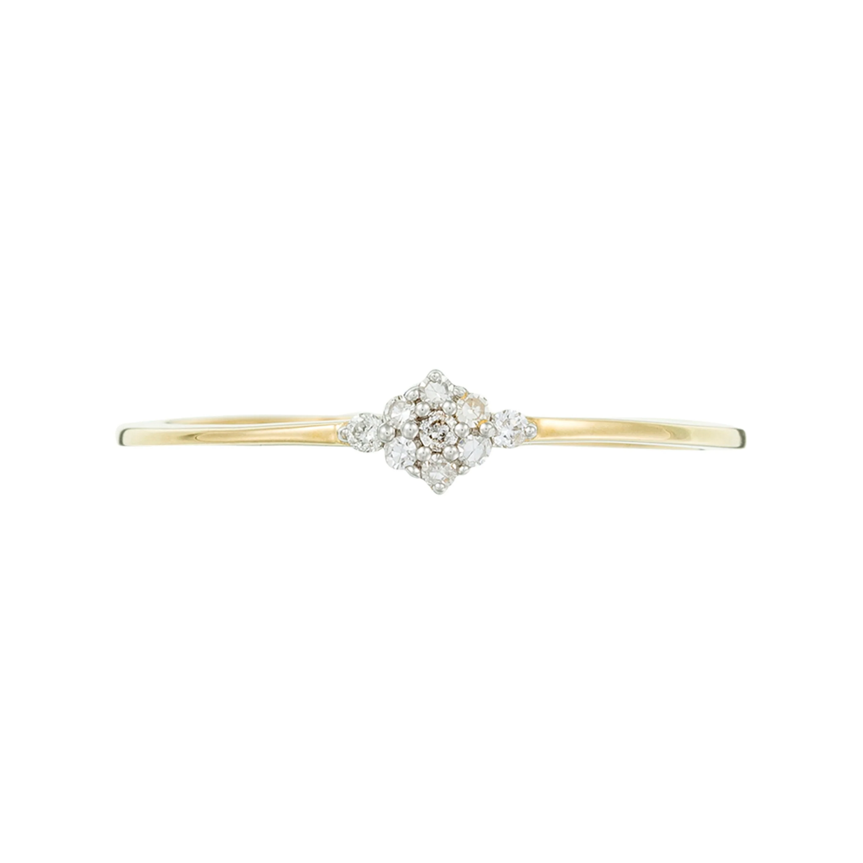 Bague "Alma" Diamants 0,05/9 - Or Jaune 375/1000 - Image 3