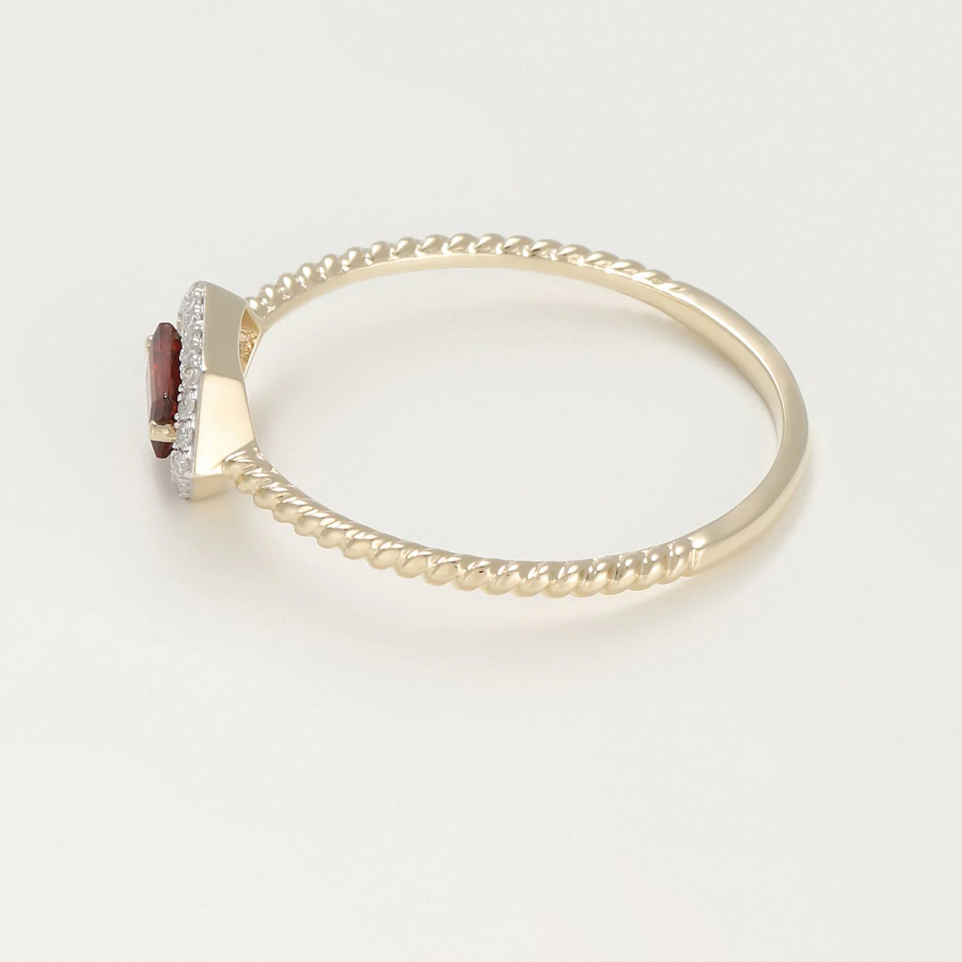 Bague "Isaline" D0,07/22 G0,25/1 - Or Jaune 375/1000 - Image 2