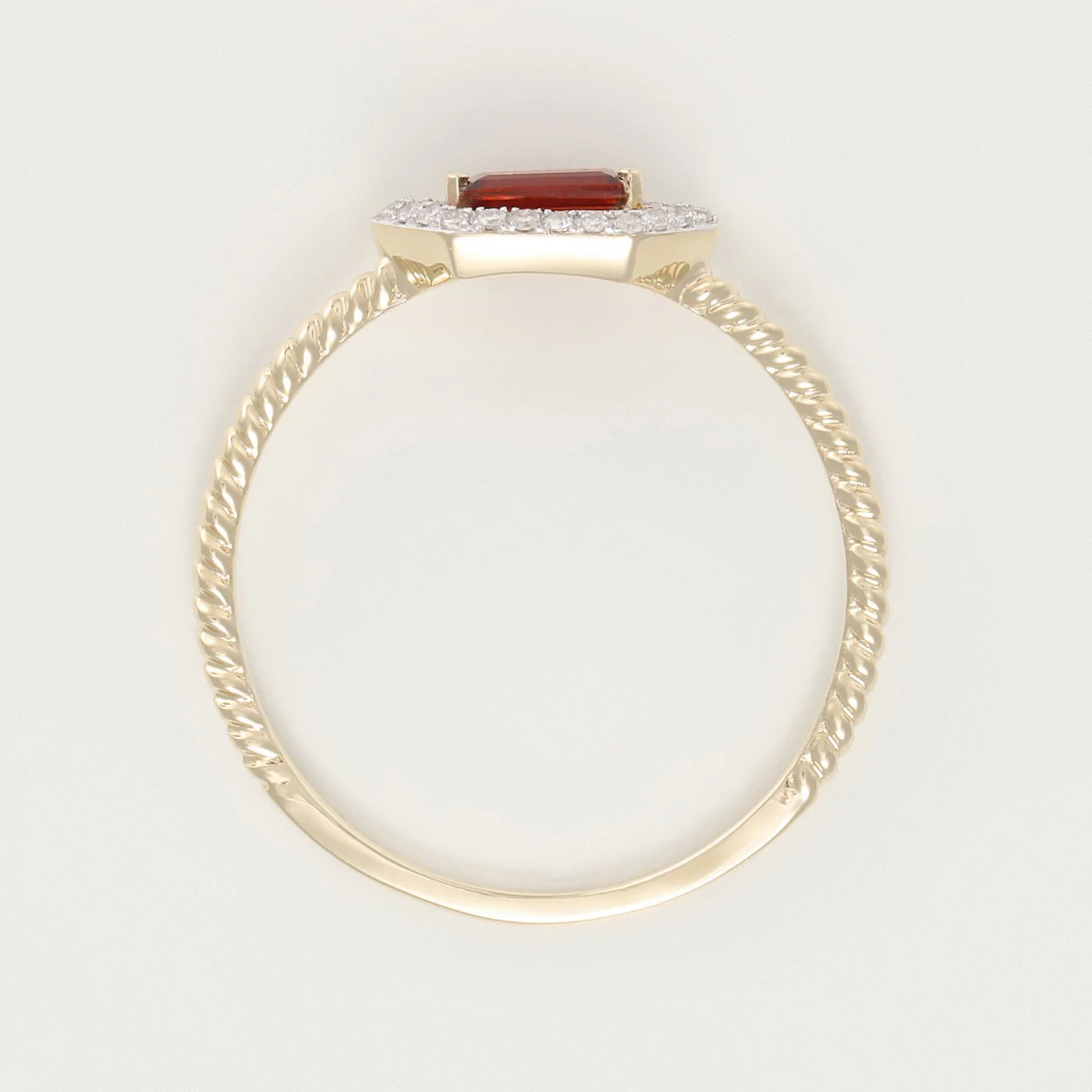 Bague "Isaline" D0,07/22 G0,25/1 - Or Jaune 375/1000 - Image 3