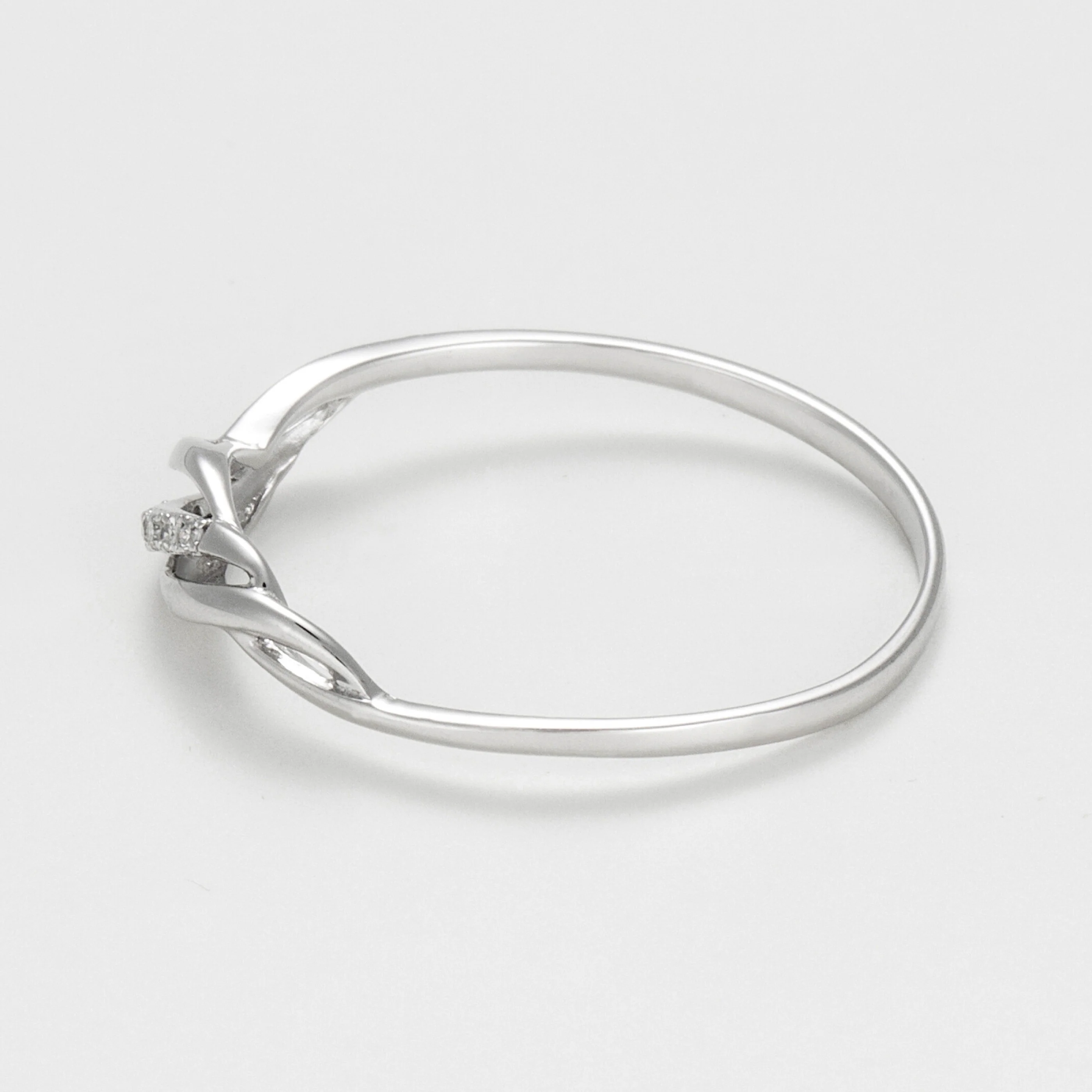Bague "Life" Or D 0.01 Ct - Or Blanc 375/1000 - Image 3