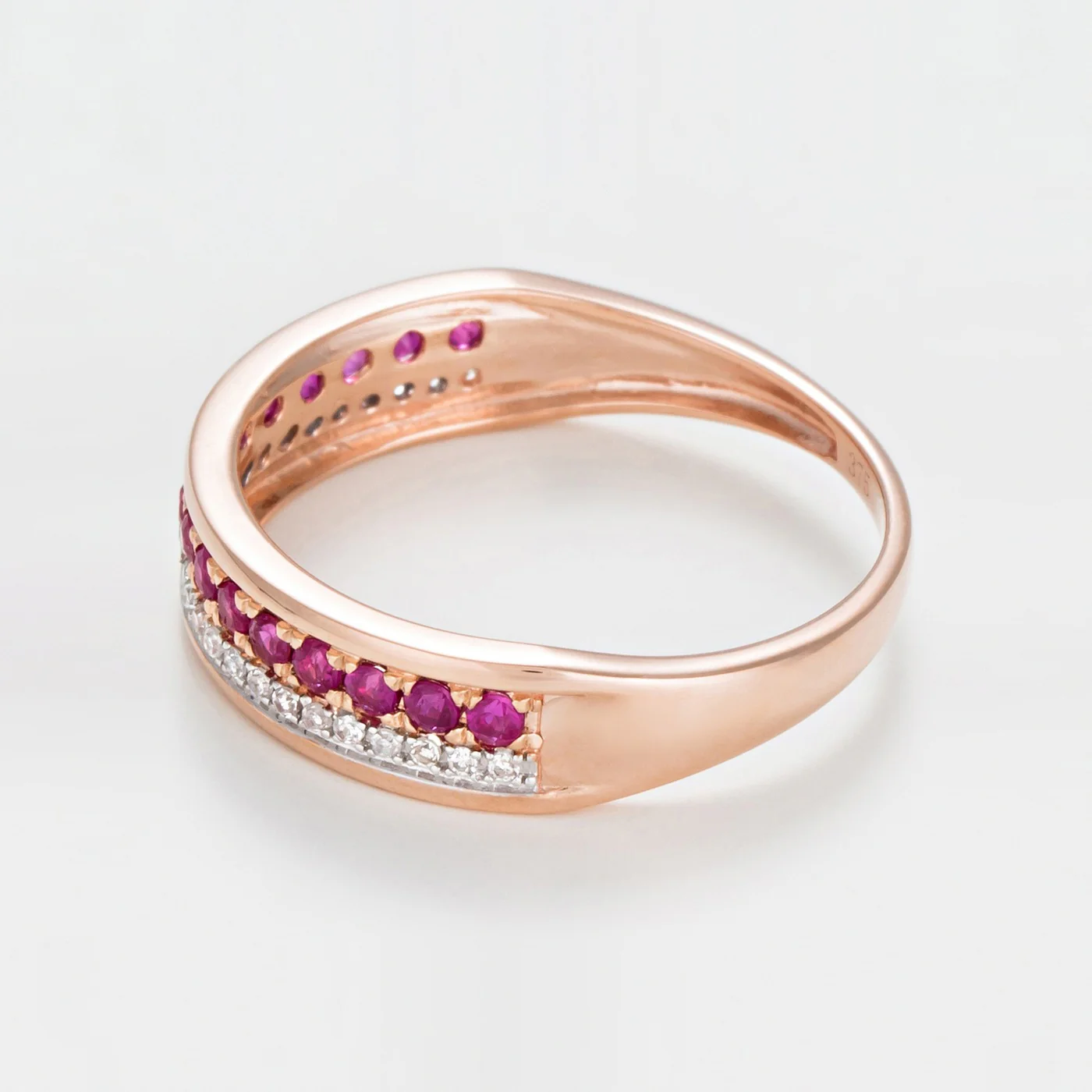 Bague "Double Voie" - Or Rose 375/1000 - Image 3