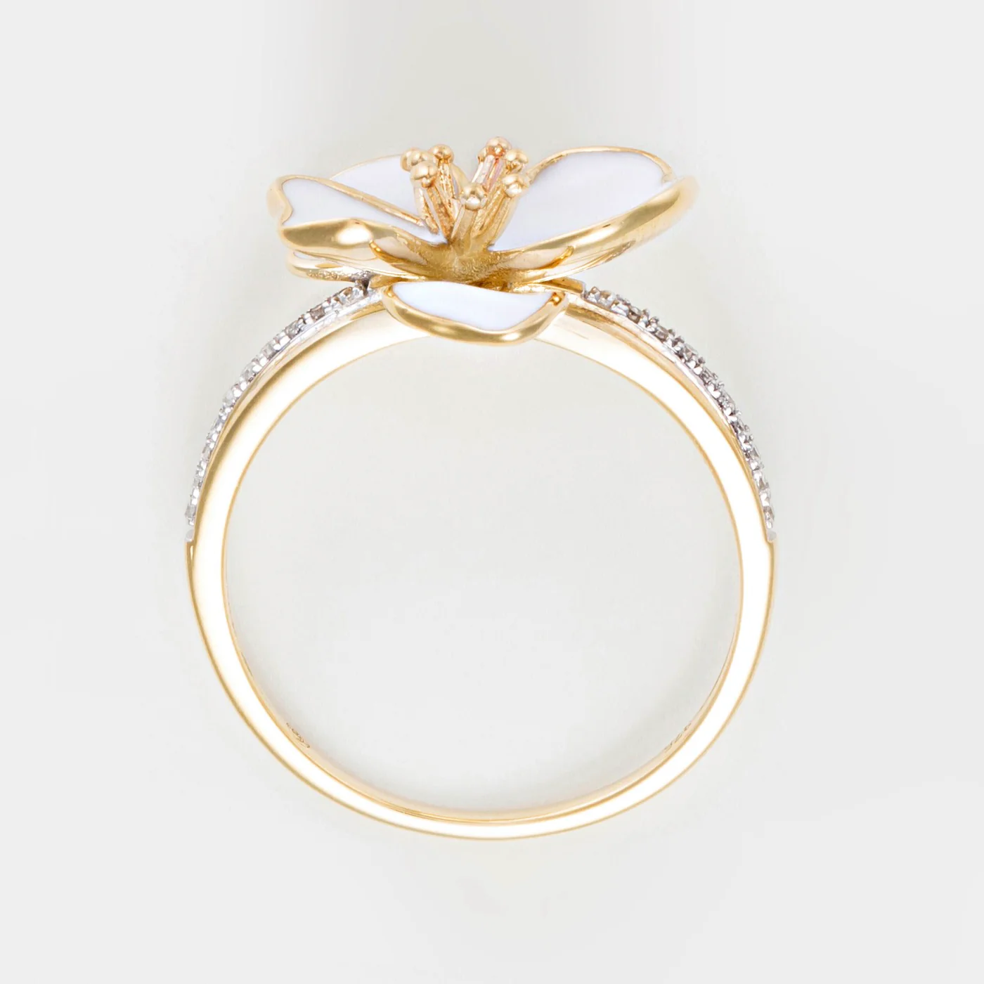 Bague "Orchidée" - Or Jaune 375/1000 - Image 4