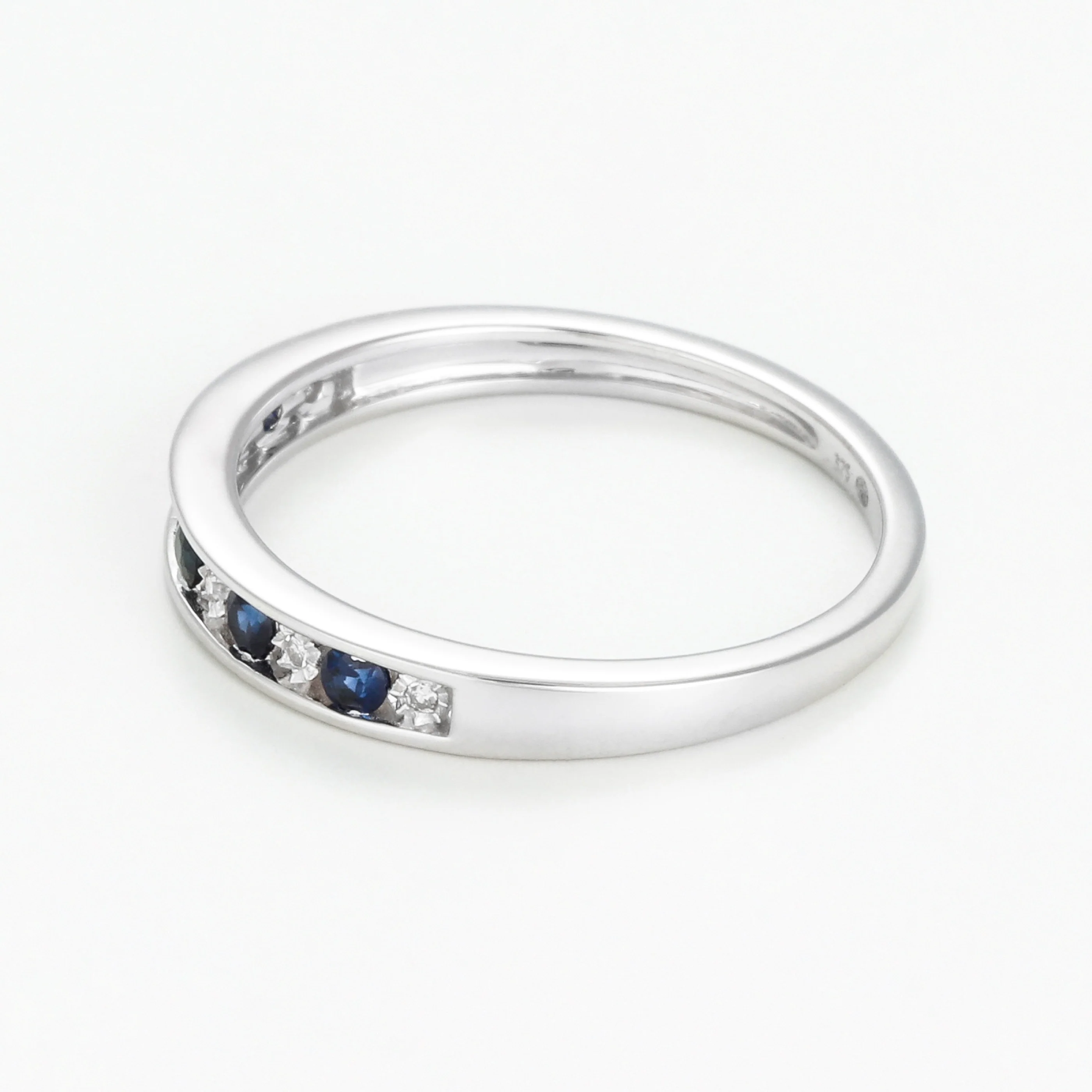Bague "Alternance" - Or Blanc 375/1000 - Image 3