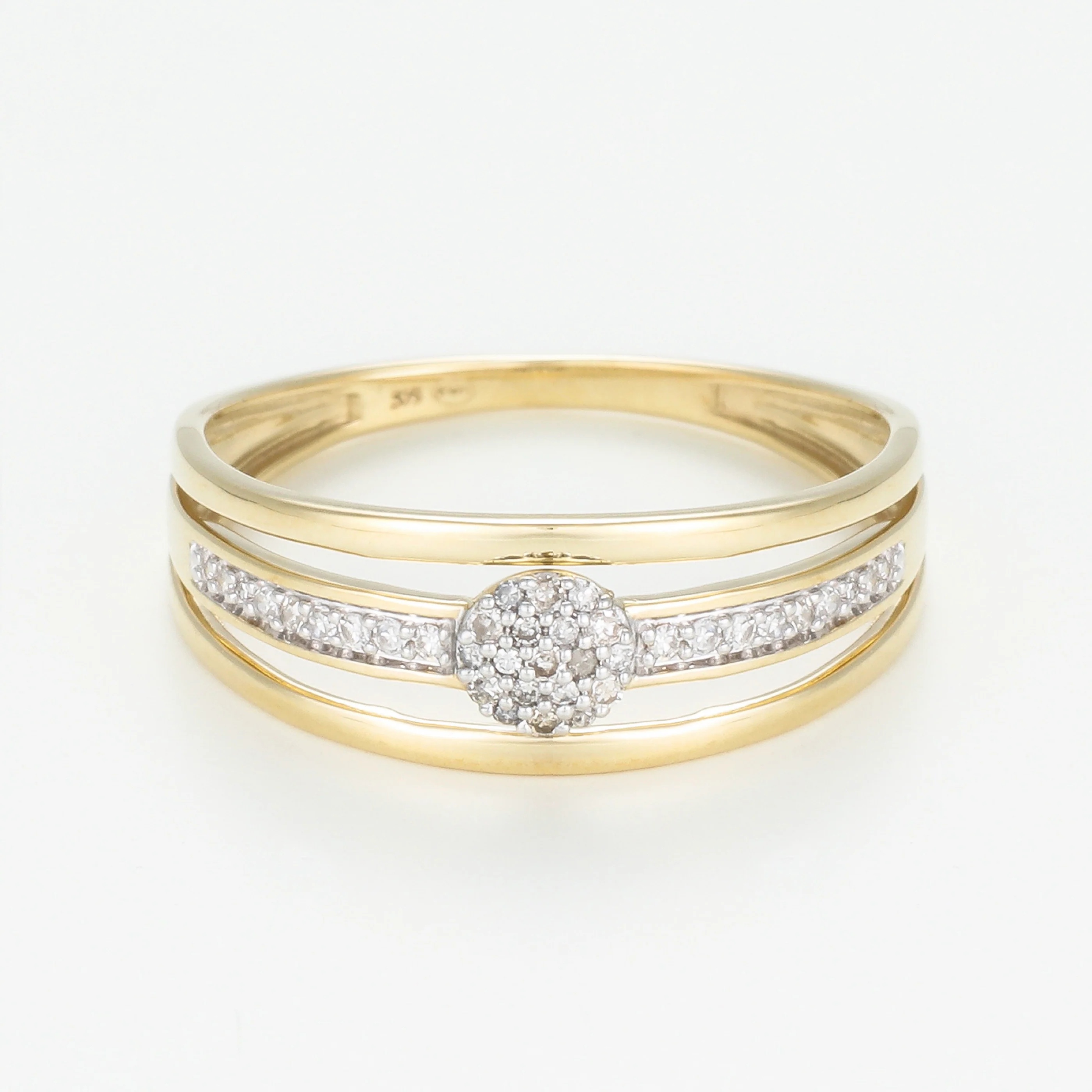 Bague "Jelena" D0,10/37 - Or Jaune 375/1000 - Image 2