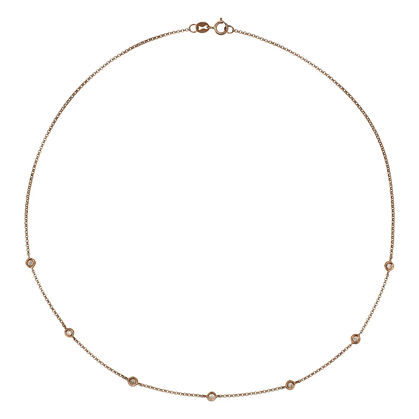 Collier "Sunshine" Diamants 0,22/7 - Or Rose 375/1000 - Image 2