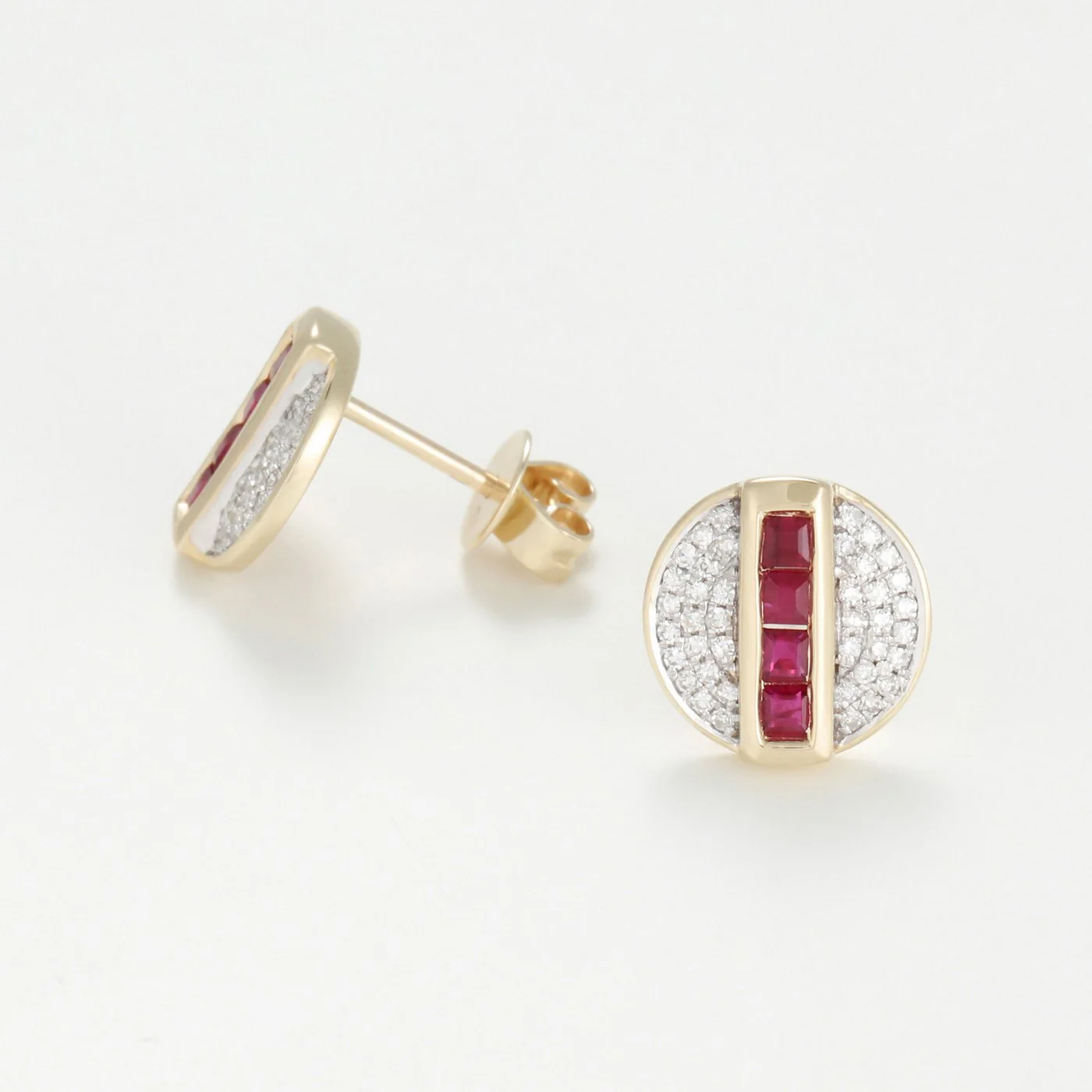 Boucles D'Oreilles "Raliona" D0,19/80 R0,48/8 - Or Jaune 375/1000 - Image 2