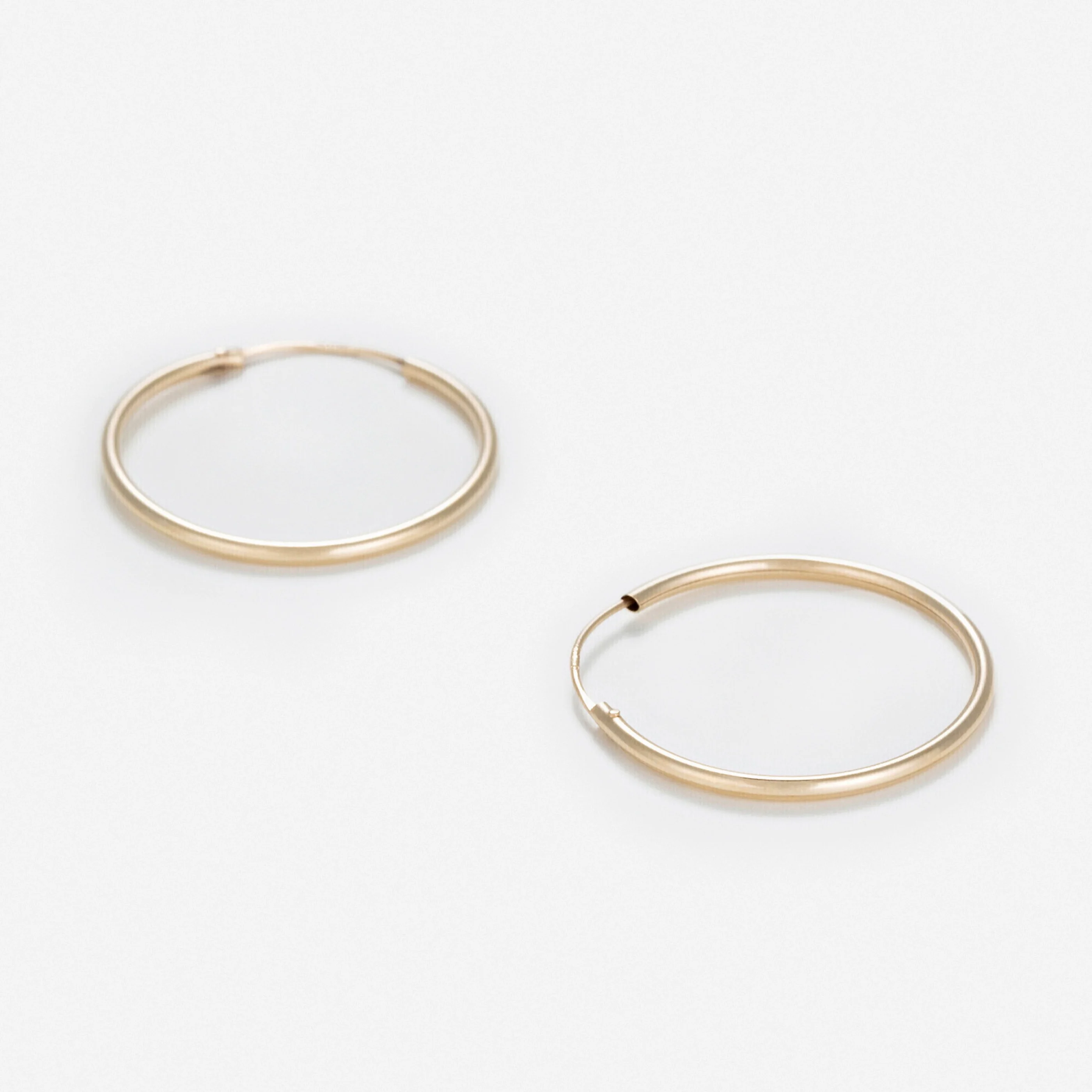 Boucles D'Oreilles "Sublimes Créoles" 20 Mm Or Jaune 375/1000 - Or Jaune 375/1000 - Image 2