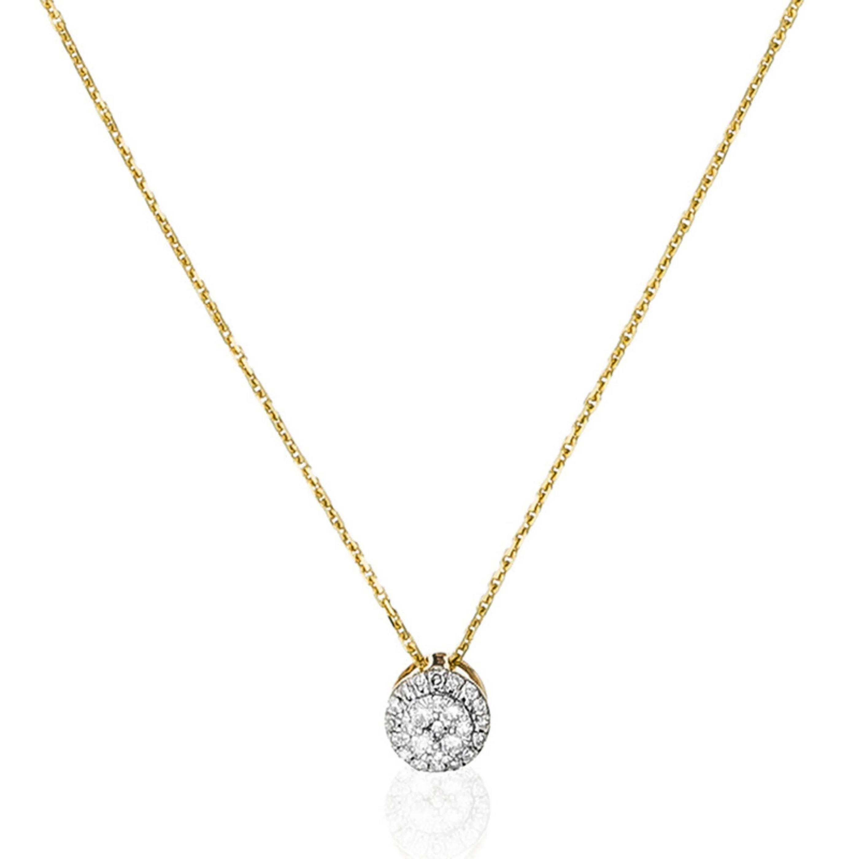 Pendentif "Mon Brillant" Diamants : 0,12/25 - Or Jaune 375/1000 - Image 2