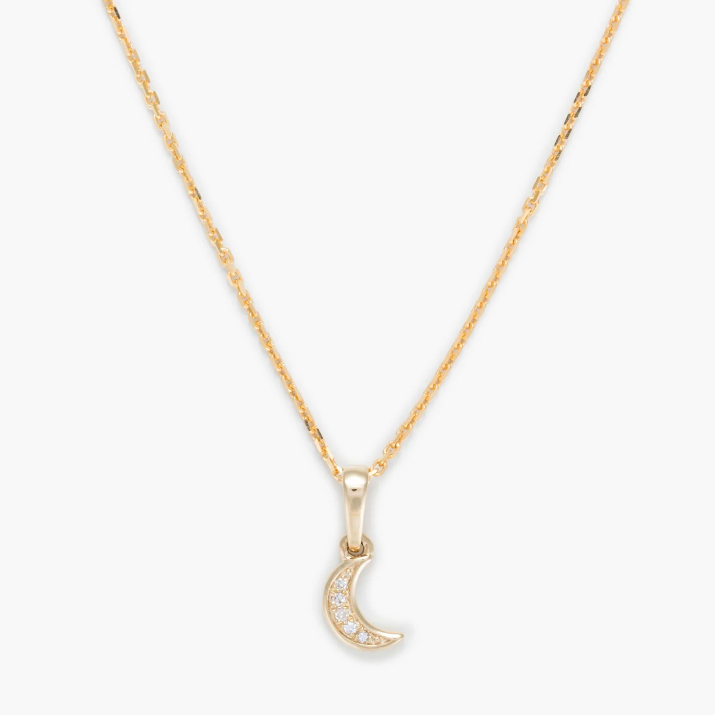 Pendentif "Diamond Moon" Diamants 0,01/5 - Or Jaune 375/1000 - Image 2