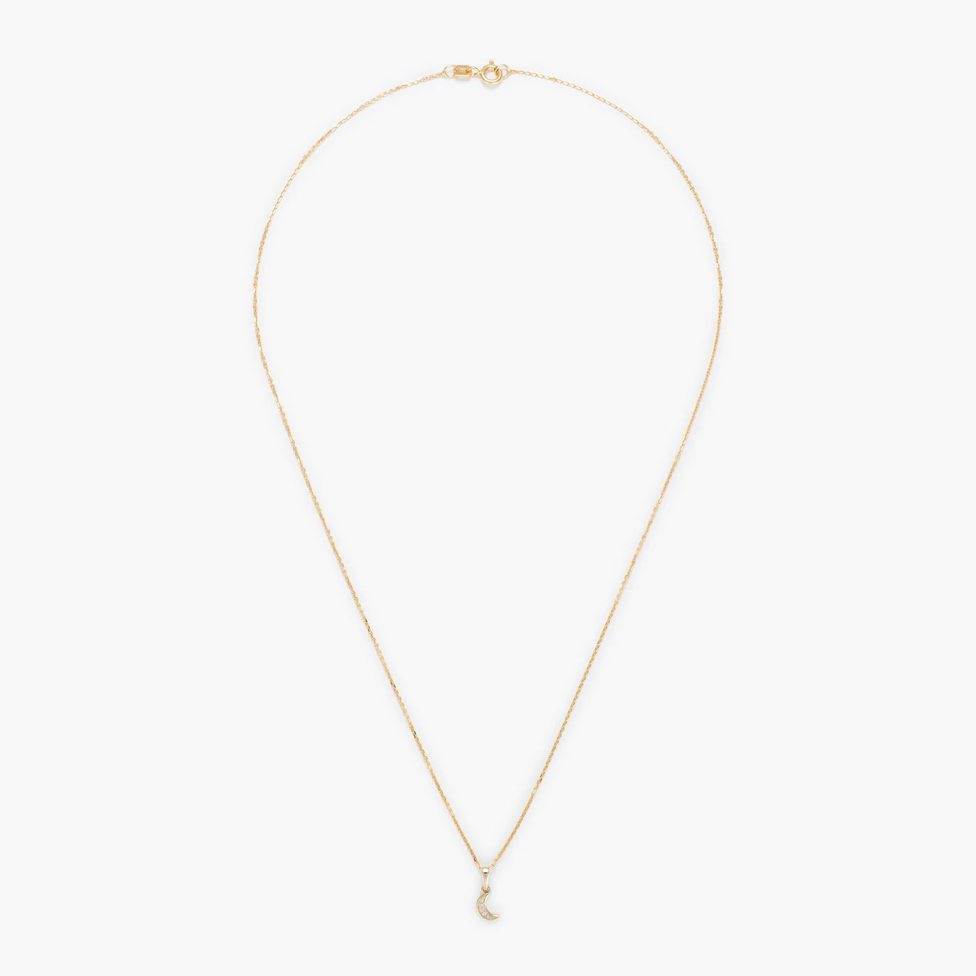 Pendentif "Diamond Moon" Diamants 0,01/5 - Or Jaune 375/1000 - Image 3