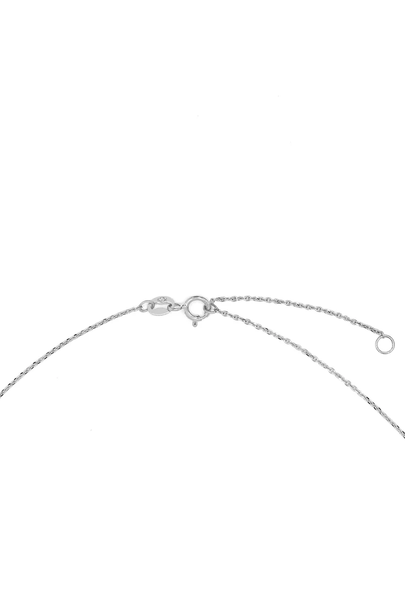 Pendentif "Ambiante" Or Blanc 375/1000 Perle Blanche - Image 2