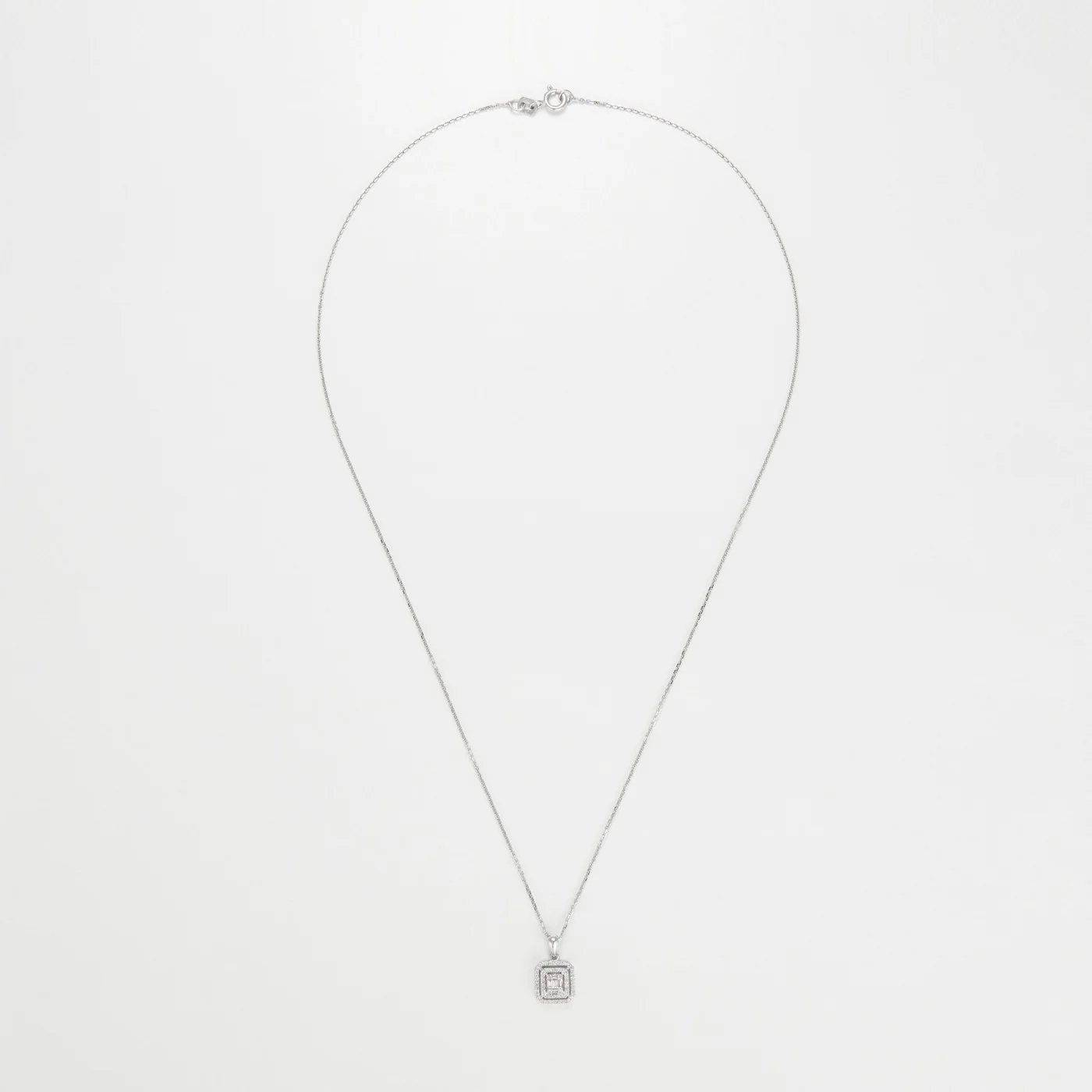 Pendentif "Miroir" - Or Blanc 375/1000 - Image 3