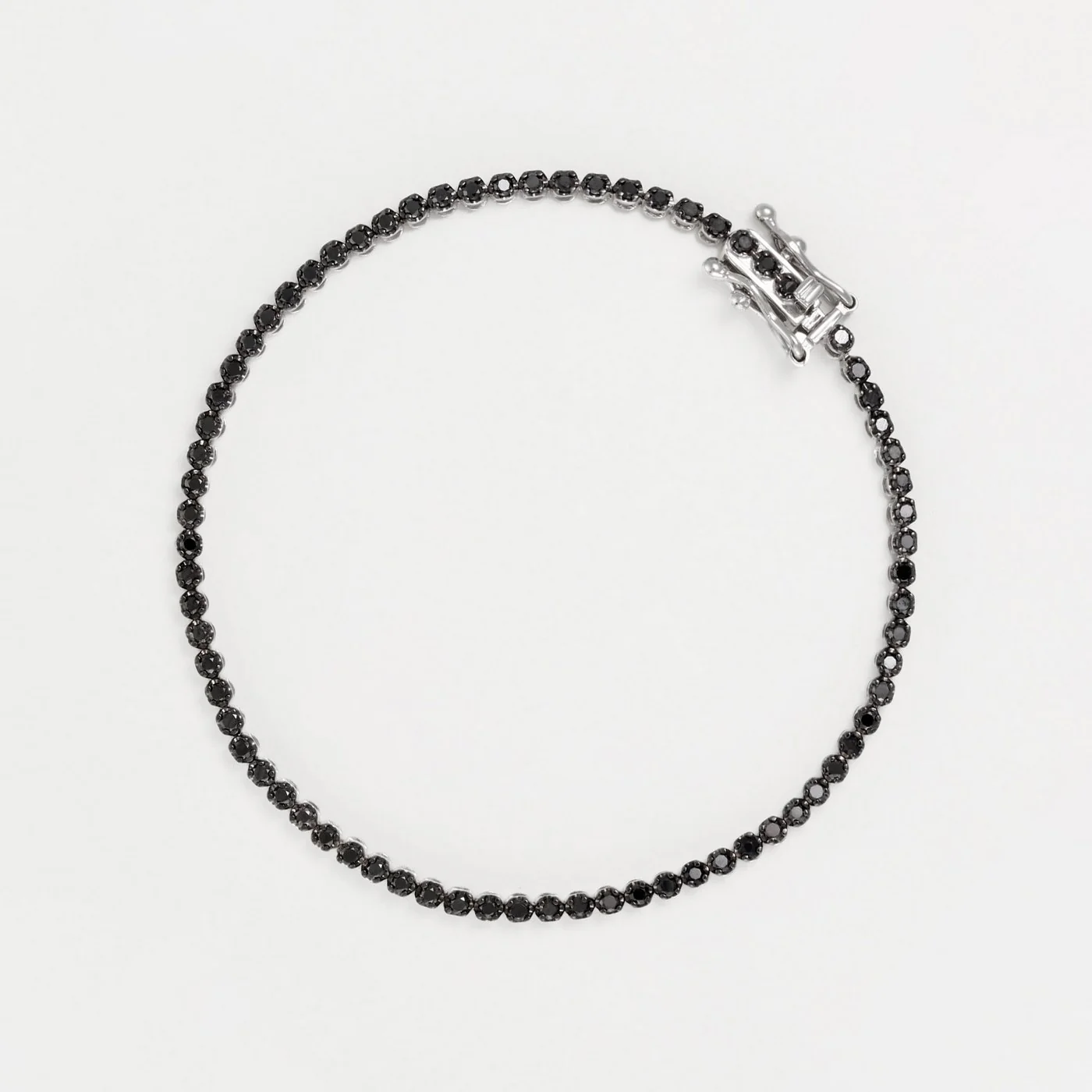 Bracelet "Rivière" Dn1,04/87 - Or Blanc 375/1000 - Image 2