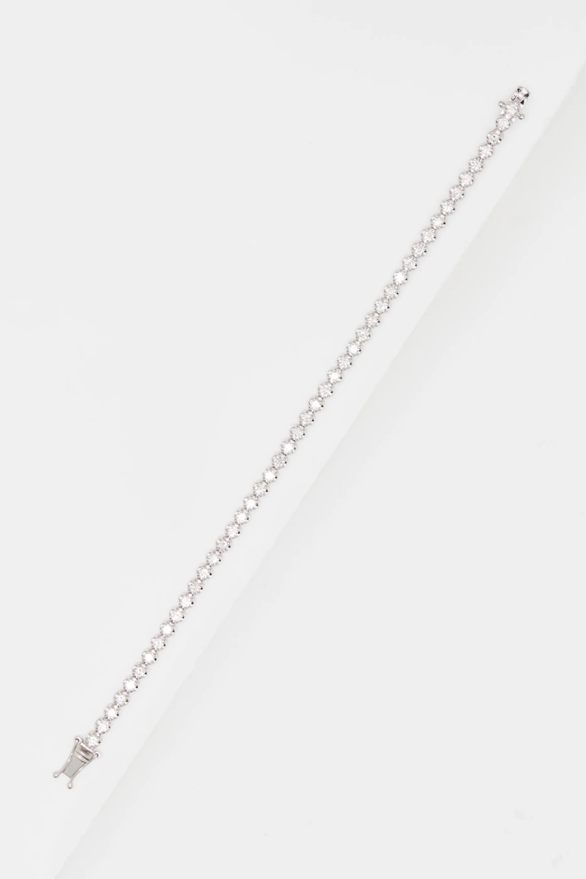 Bracelet Rivière 3 Carats D3/44 - Or Blanc 375/1000 - Image 2
