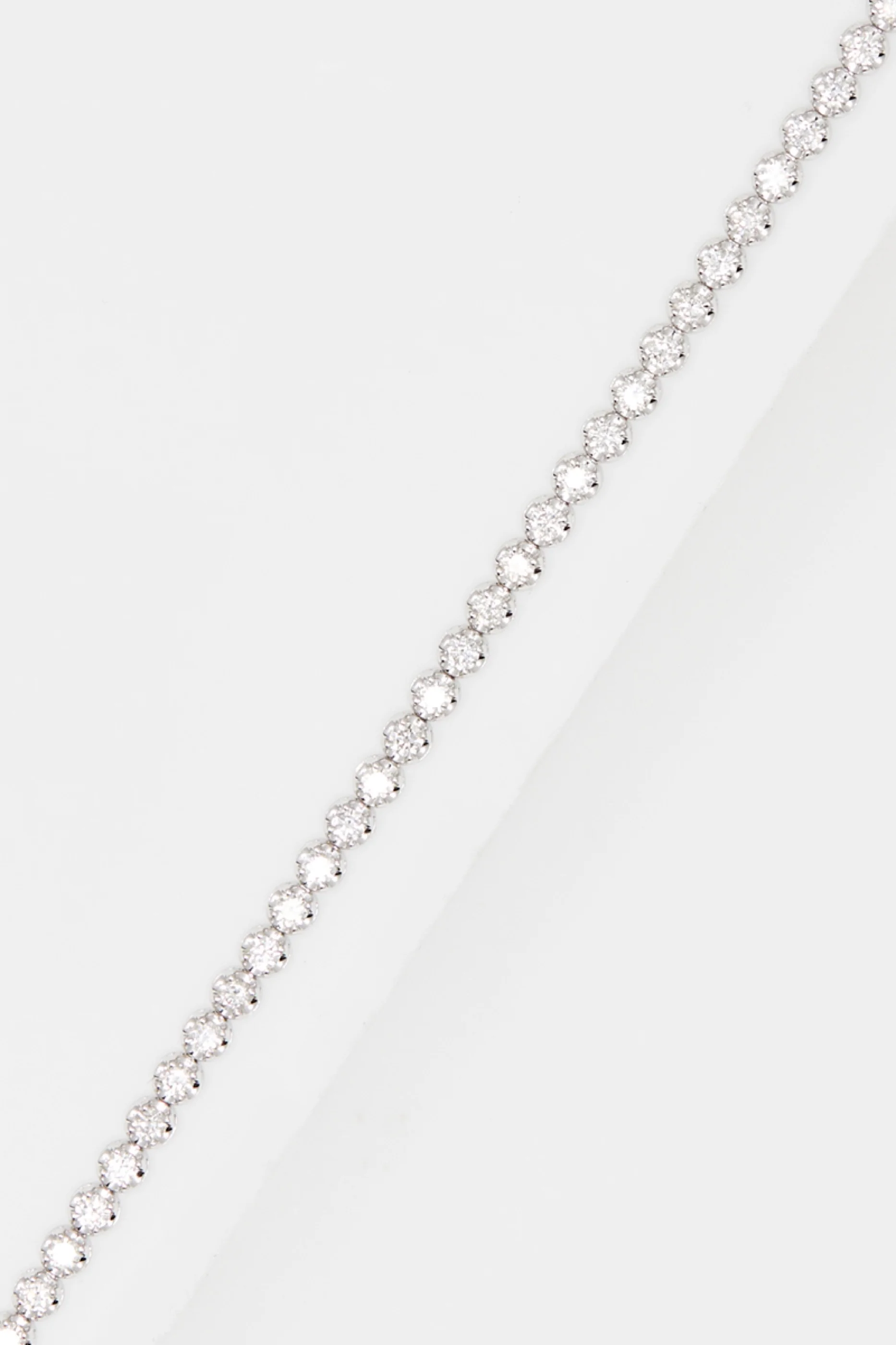 Bracelet Rivière 3 Carats D3/44 - Or Blanc 375/1000 - Image 3