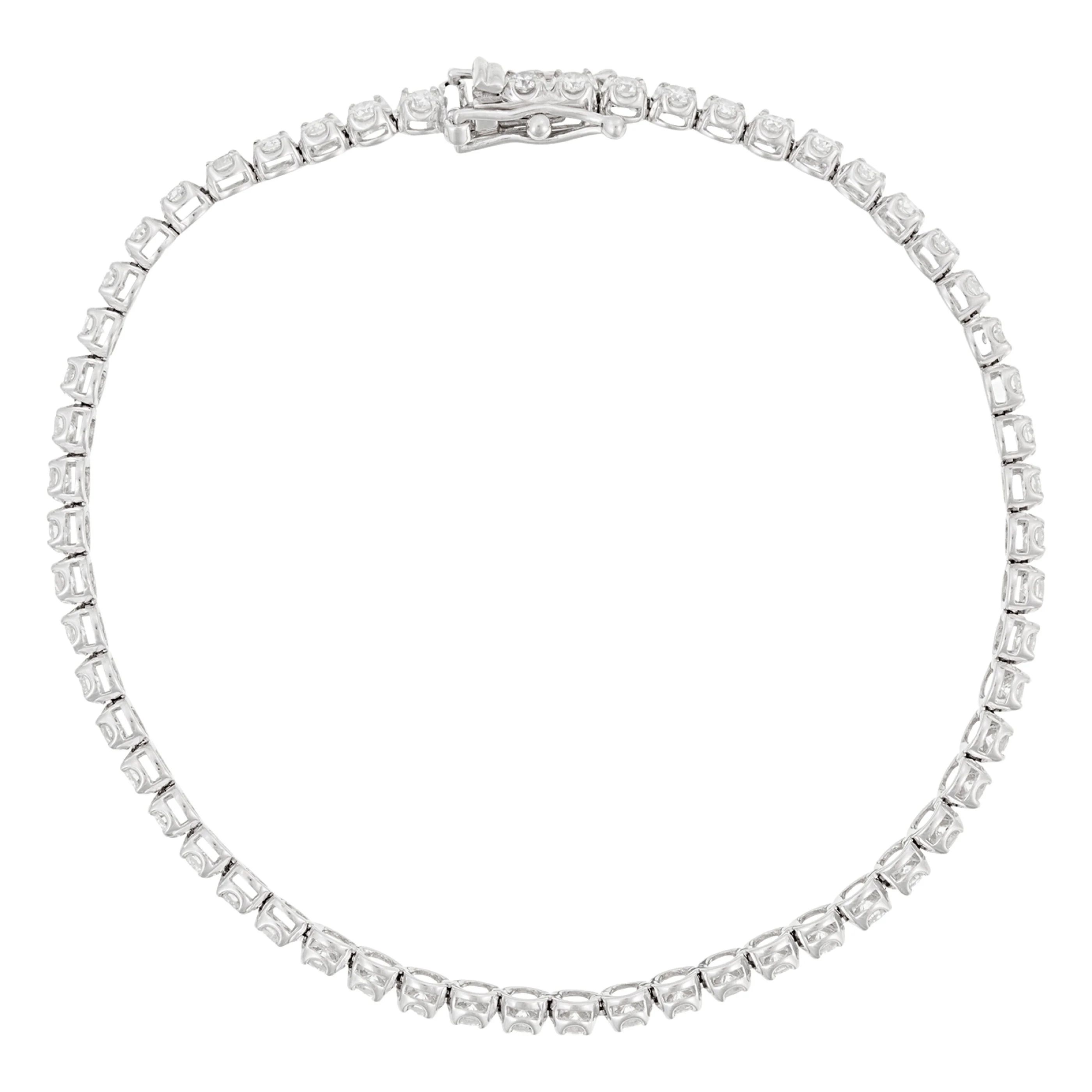 Bracelet "Rivière 2 Carats" D2Ct/57 - Or Blanc 375/1000 - Image 2