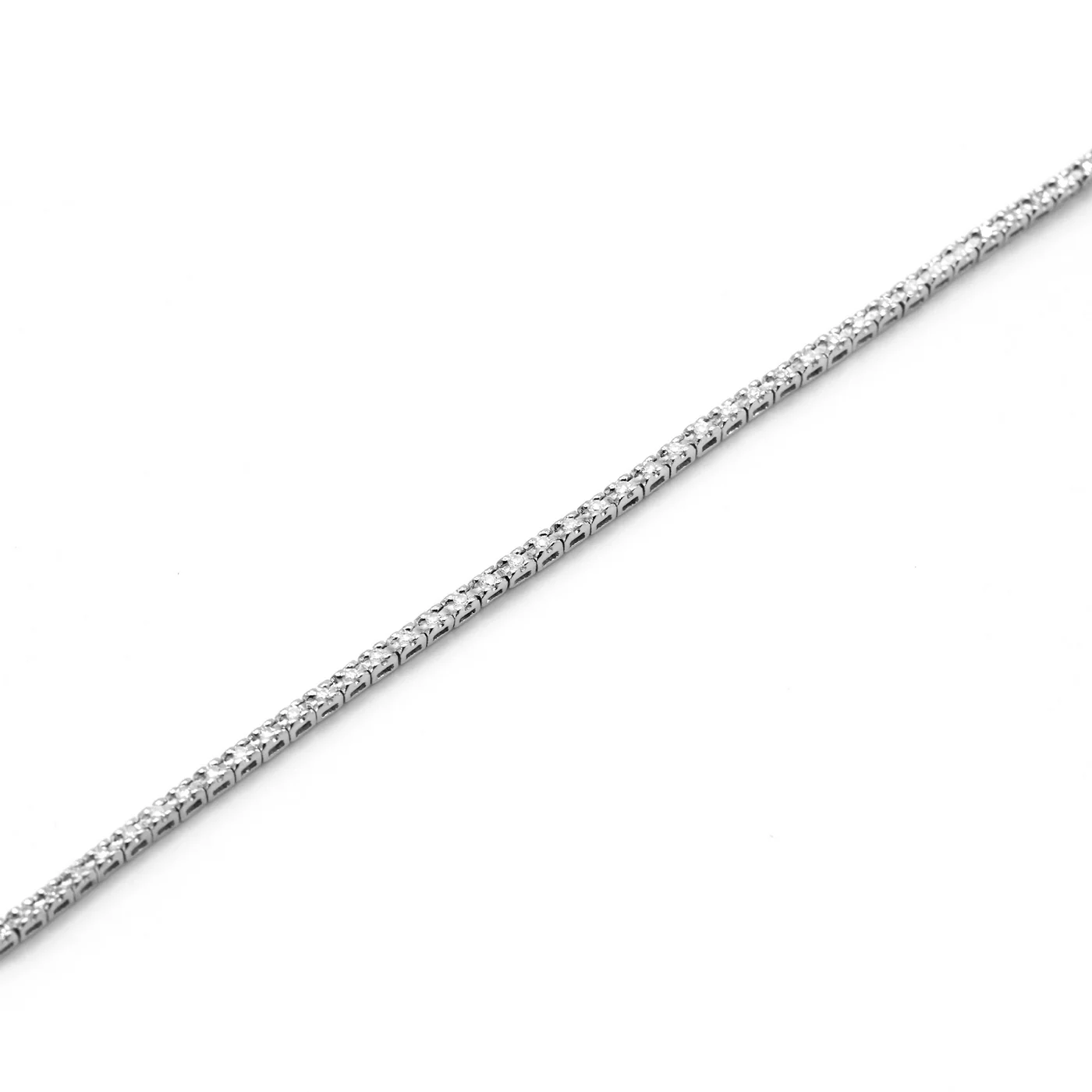 Bracelet Rivière Diamants 0,24Ct/92 - Or Blanc 375/1000 - Image 2