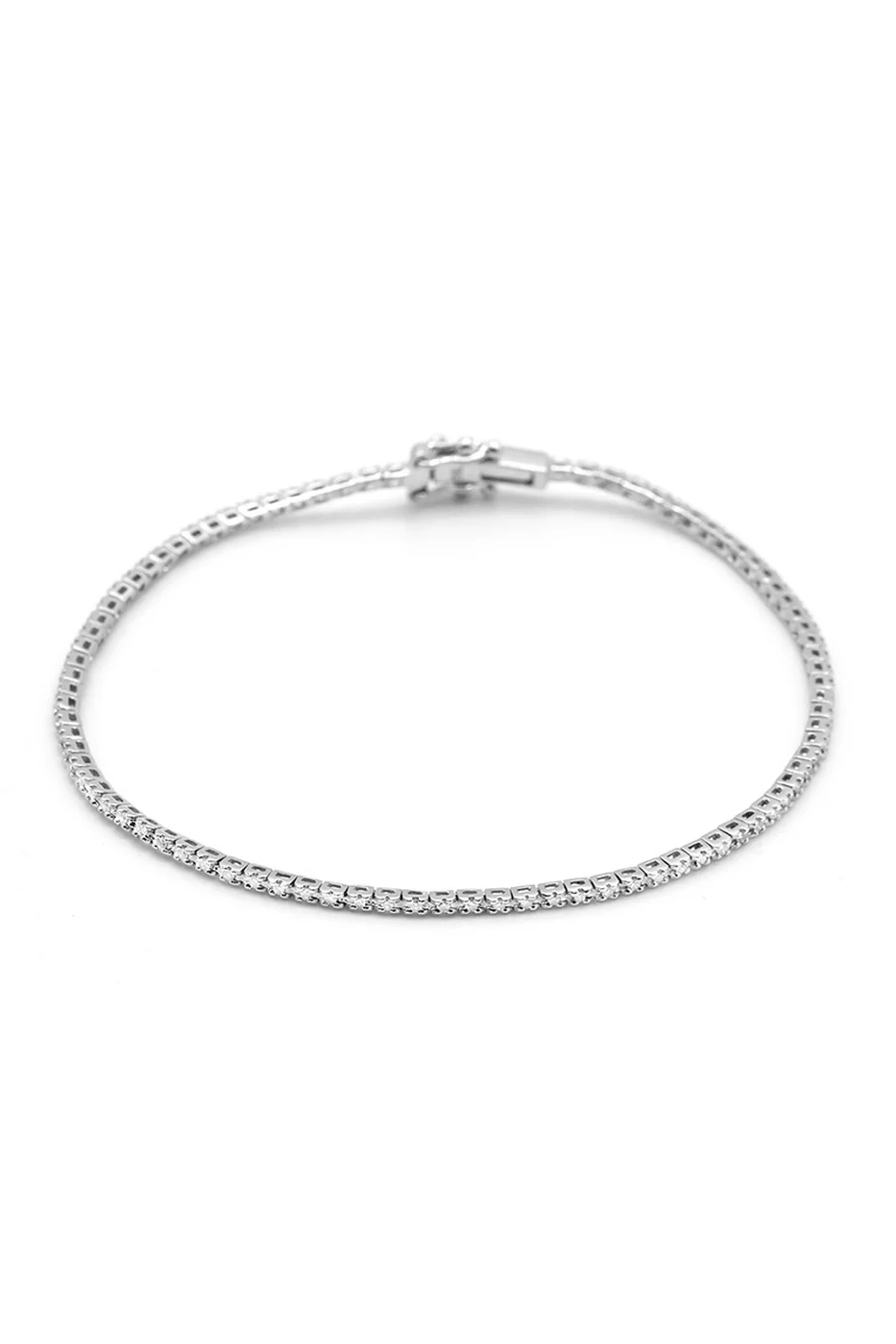 Bracelet Rivière Diamants 0,24Ct/92 - Or Blanc 375/1000 - Image 4