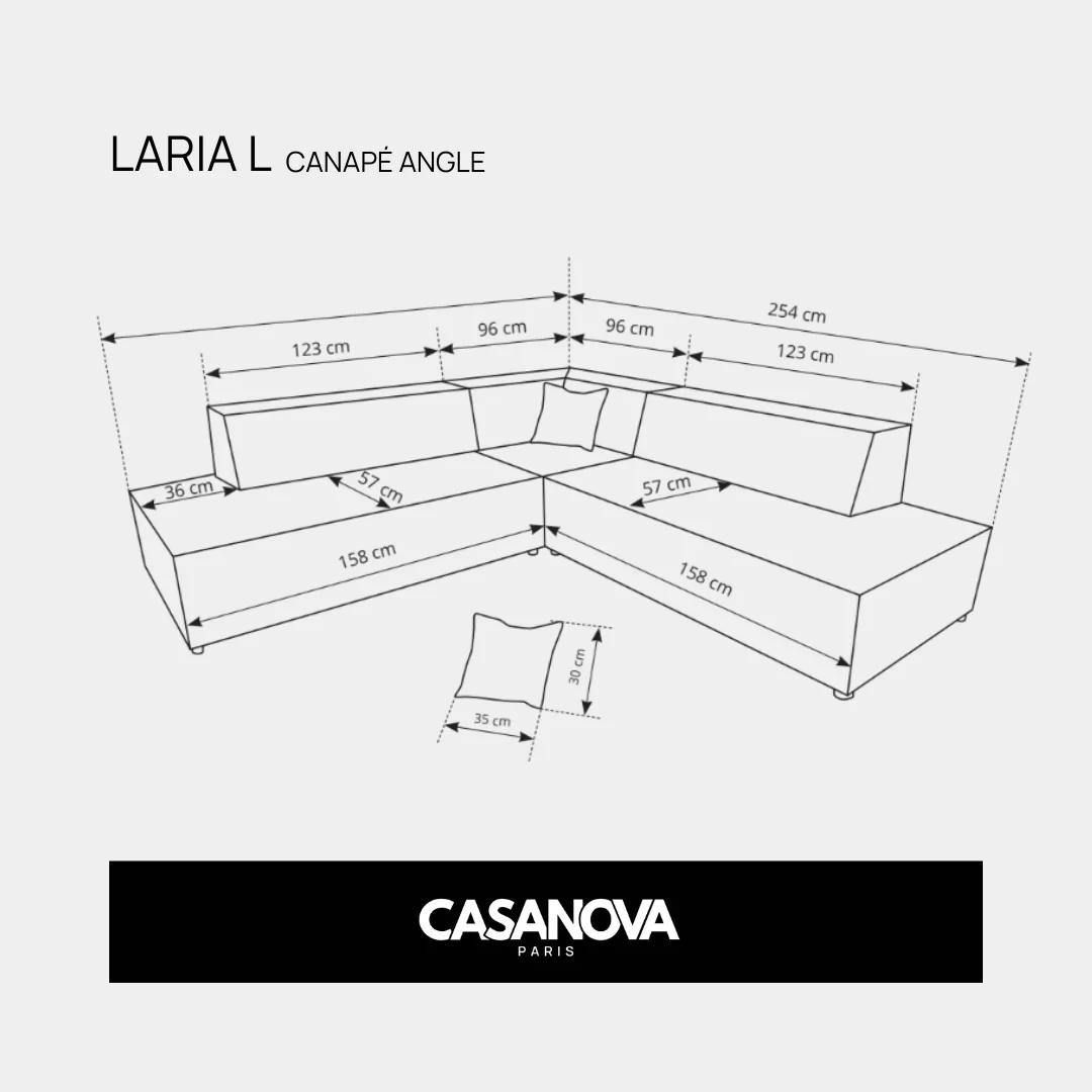 Canapé D'Angle Droit L - Laria - Image 84