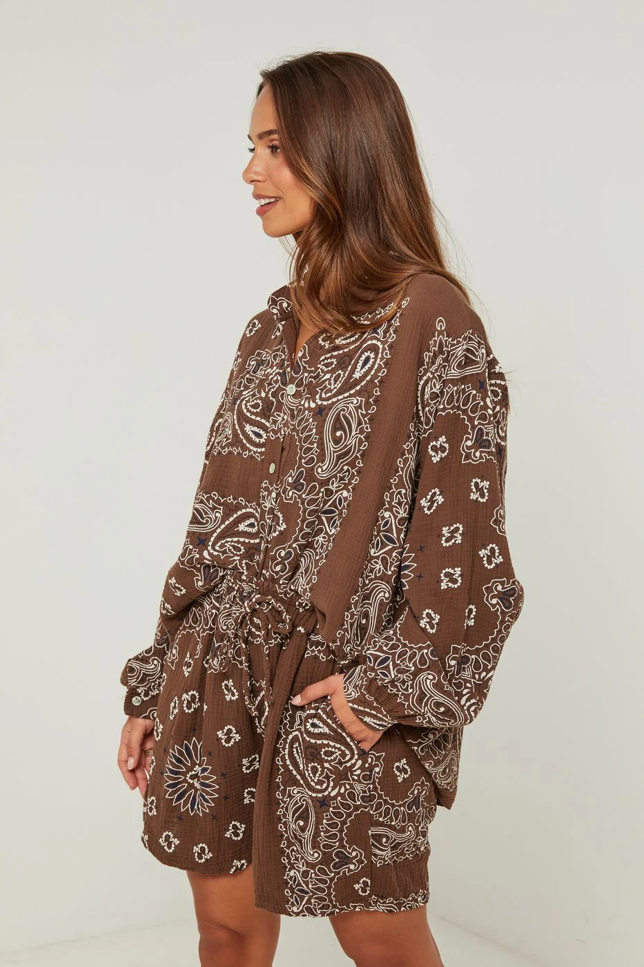 Ensemble Chemise Et Short - Choco - Image 4