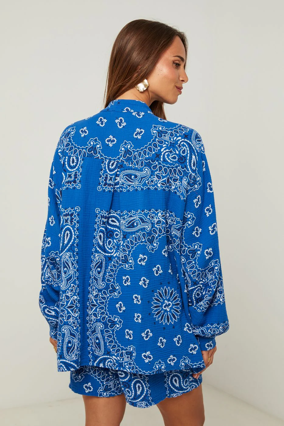 Ensemble Chemise Et Short - Indigo - Image 2