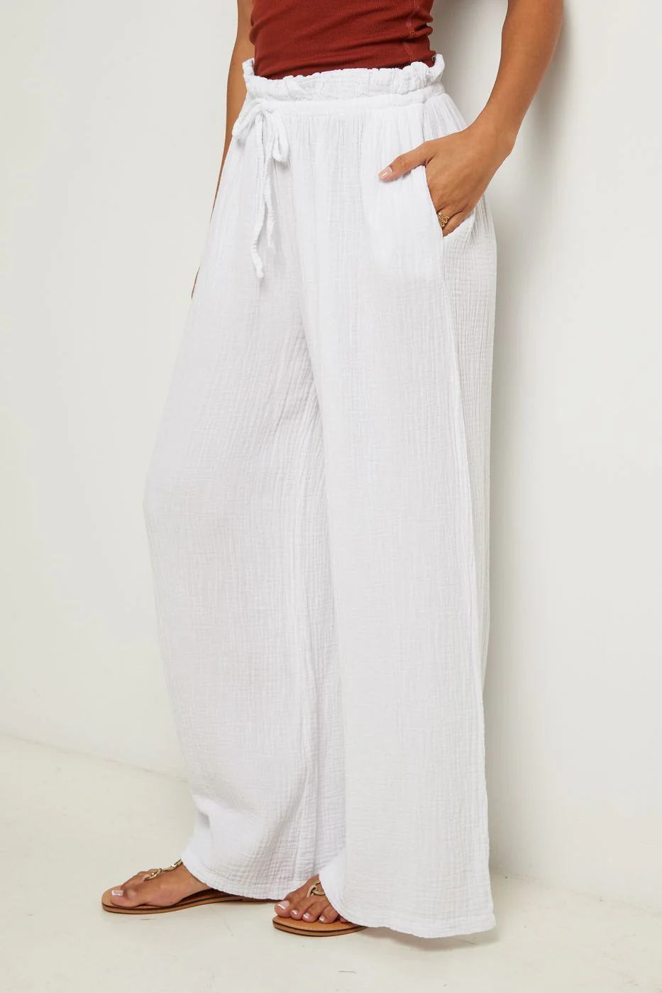 Pantalon - Blanc - Image 3