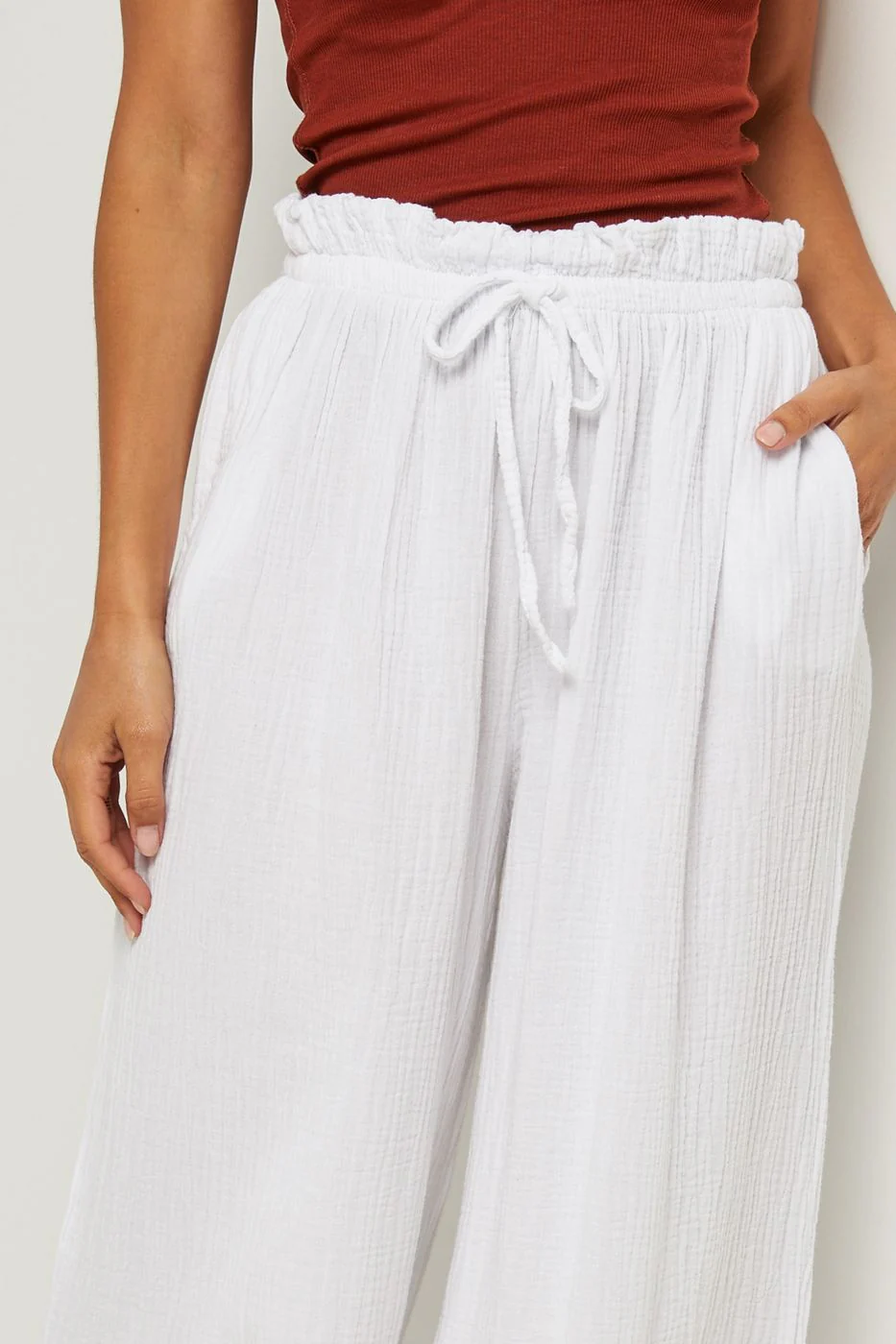 Pantalon - Blanc - Image 4