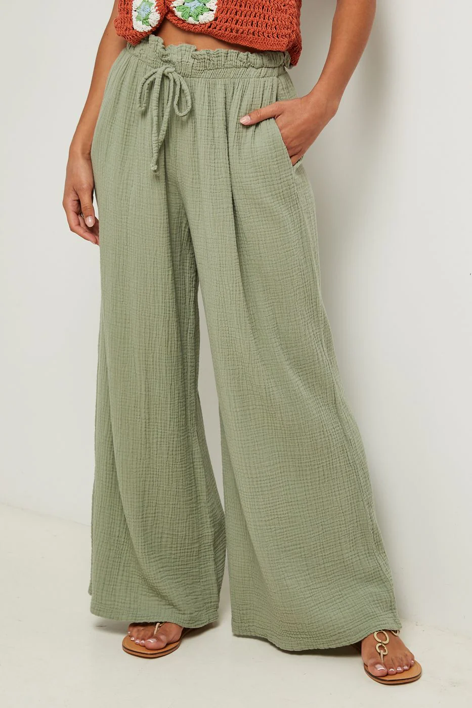 Pantalon - Kaki - Image 3