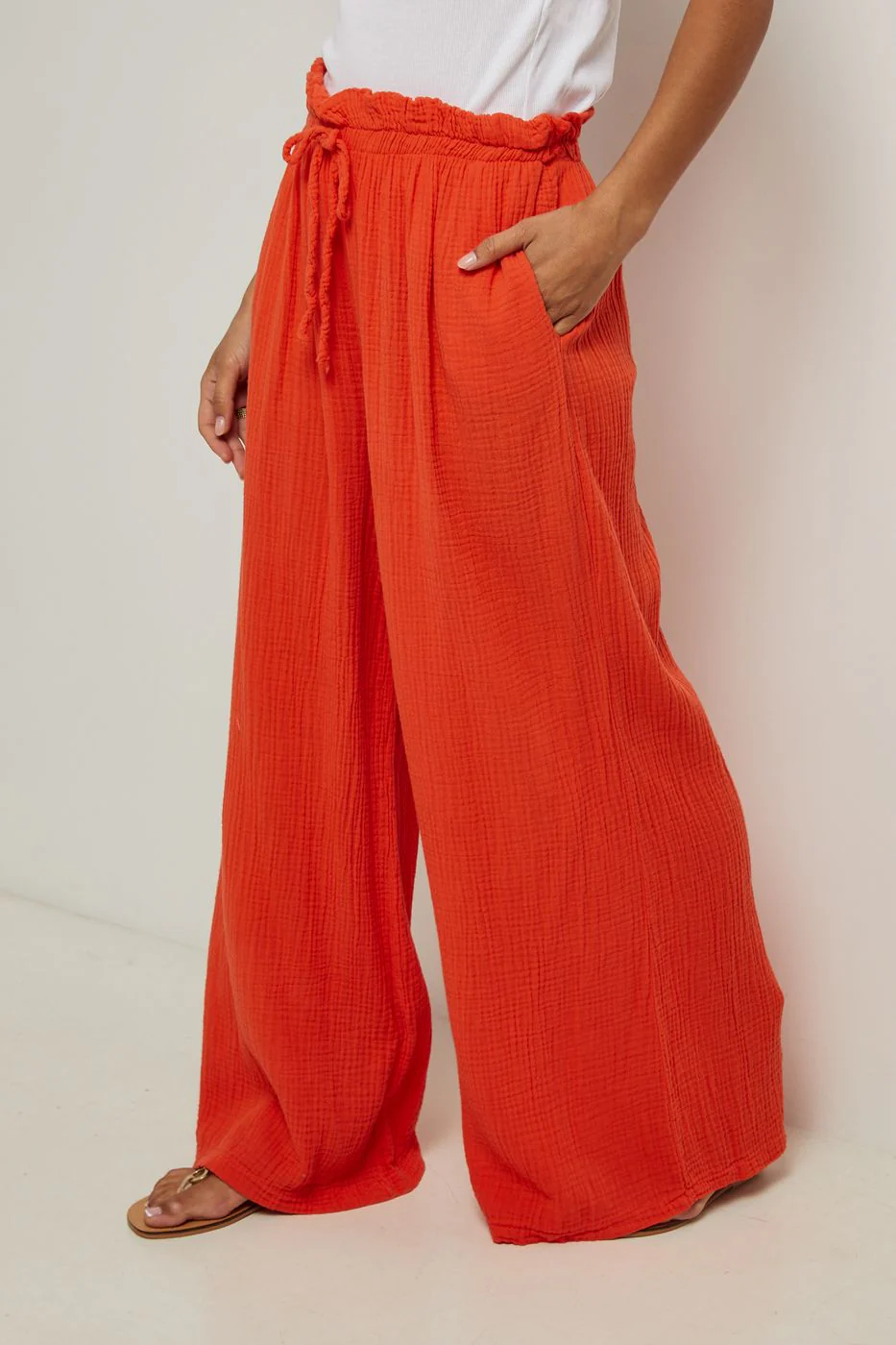 Pantalon - Rouge - Image 3