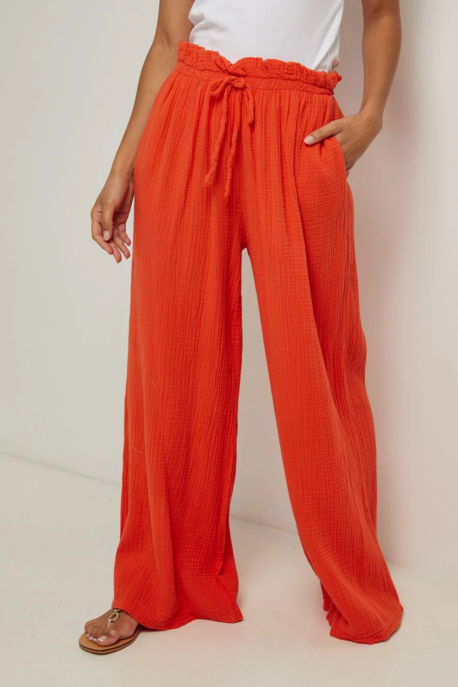 Pantalon - Rouge - Image 4