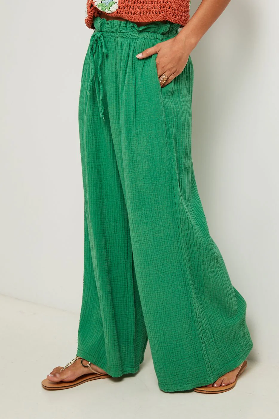 Pantalon - Vert - Image 3