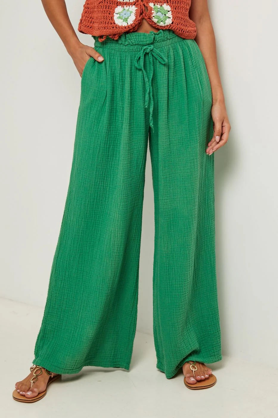 Pantalon - Vert - Image 4