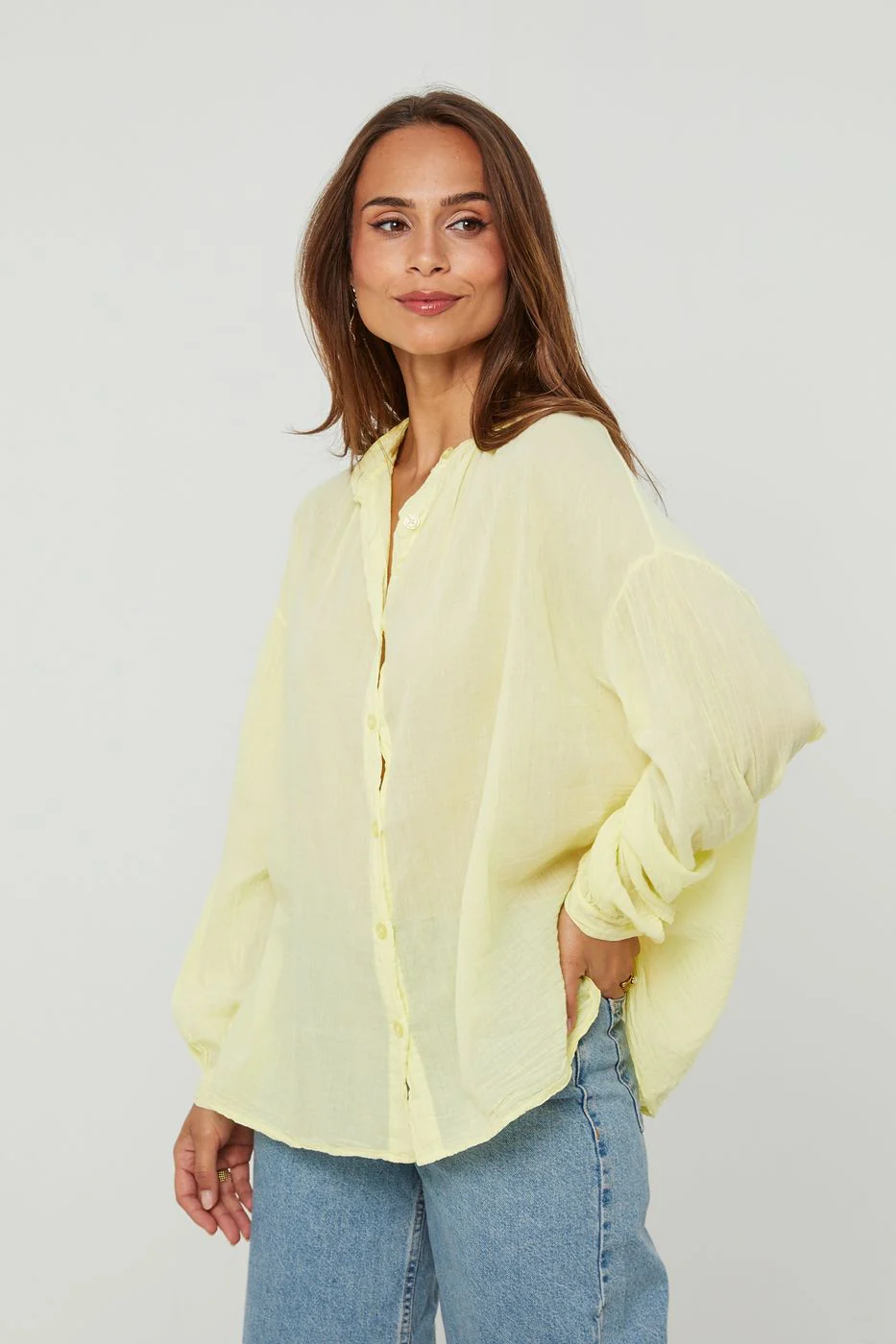 Chemise - Jaune - Image 3
