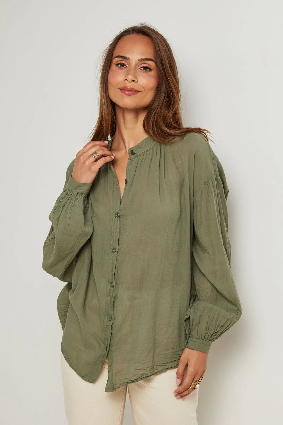 Chemise - Kaki - Image 3