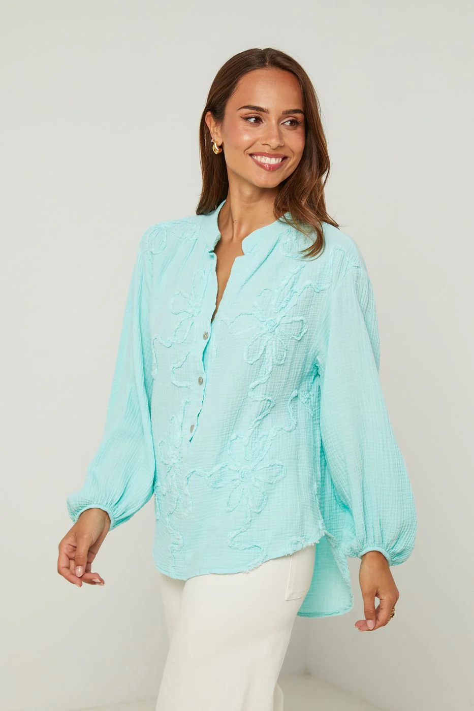 Chemise - Aqua - Image 3