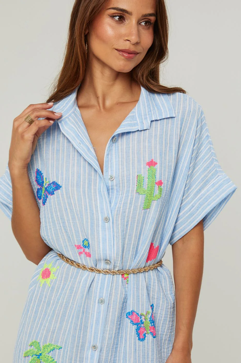 Robe Chemise - Ciel - Image 2