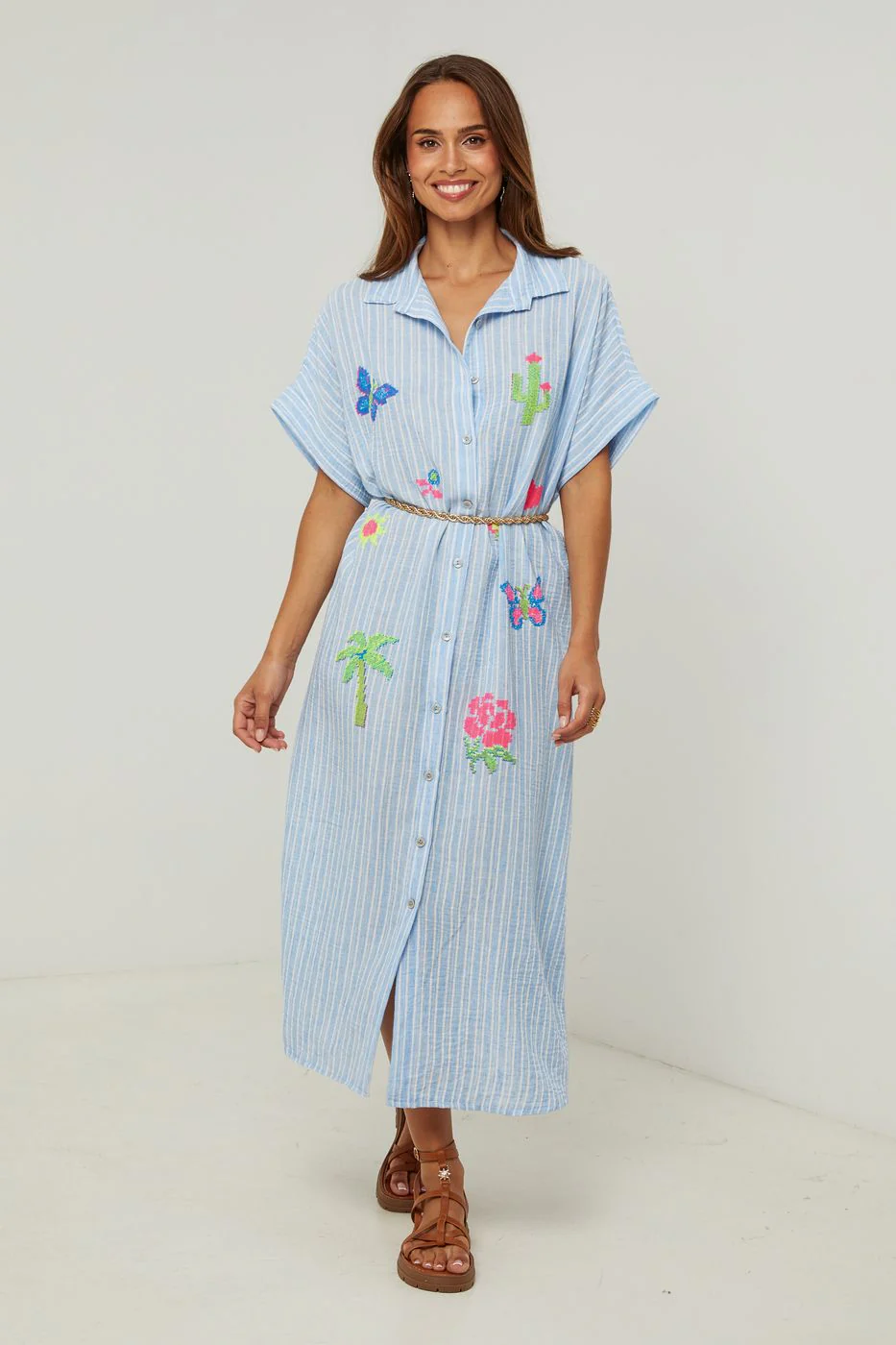 Robe Chemise - Ciel - Image 3