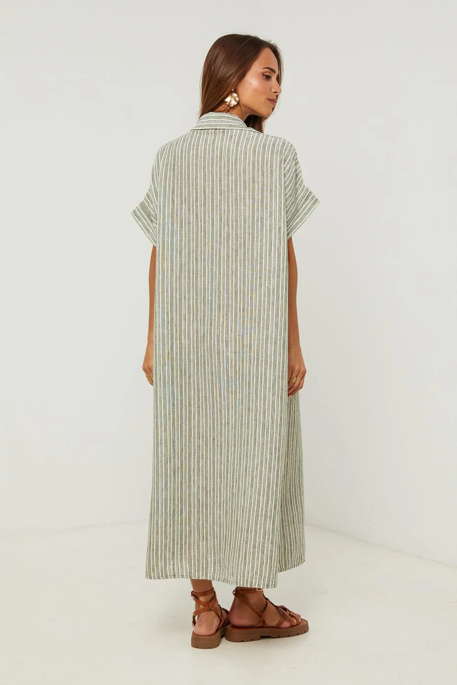 Robe Chemise - Kaki - Image 3