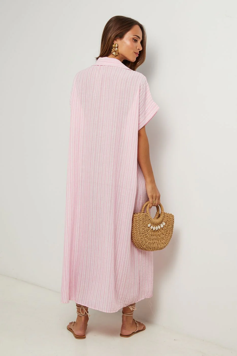 Robe Chemise - Rose - Image 2