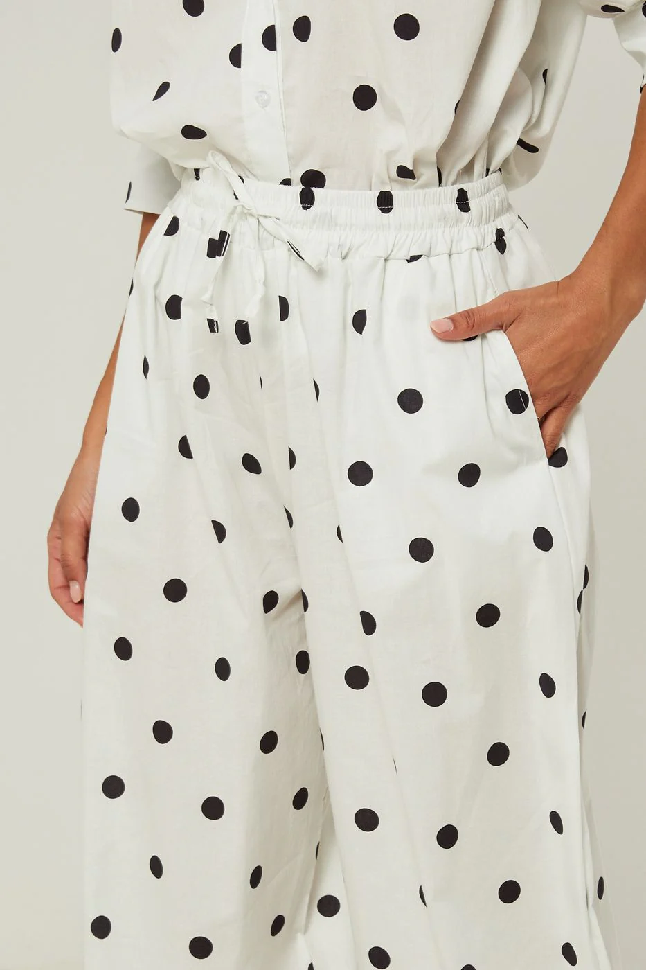 Pantalon En Coton - Blanc - Image 4